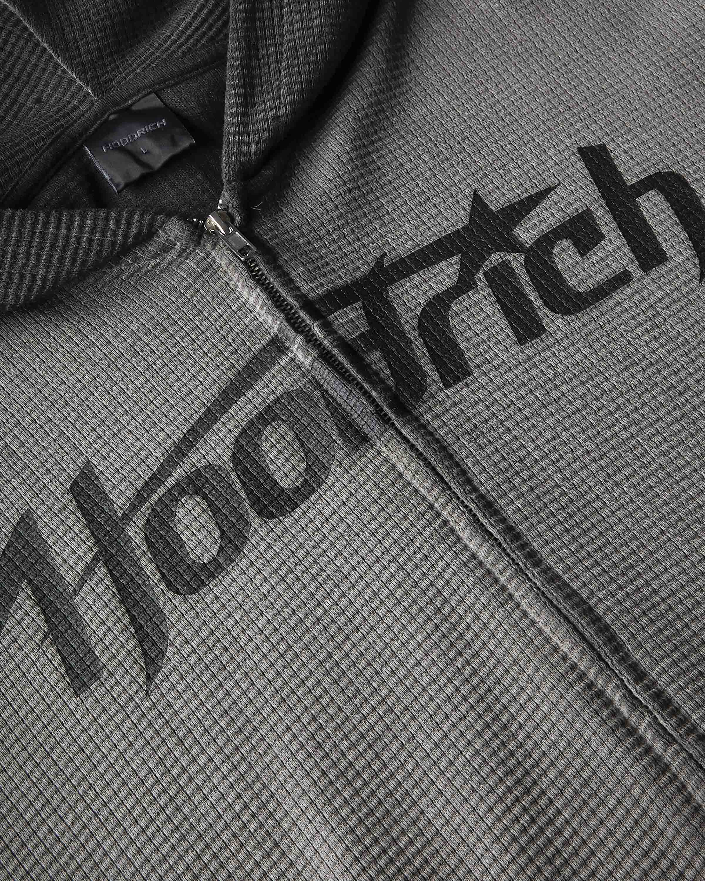 Fuel Zip Through Hoodie - Grey/Black