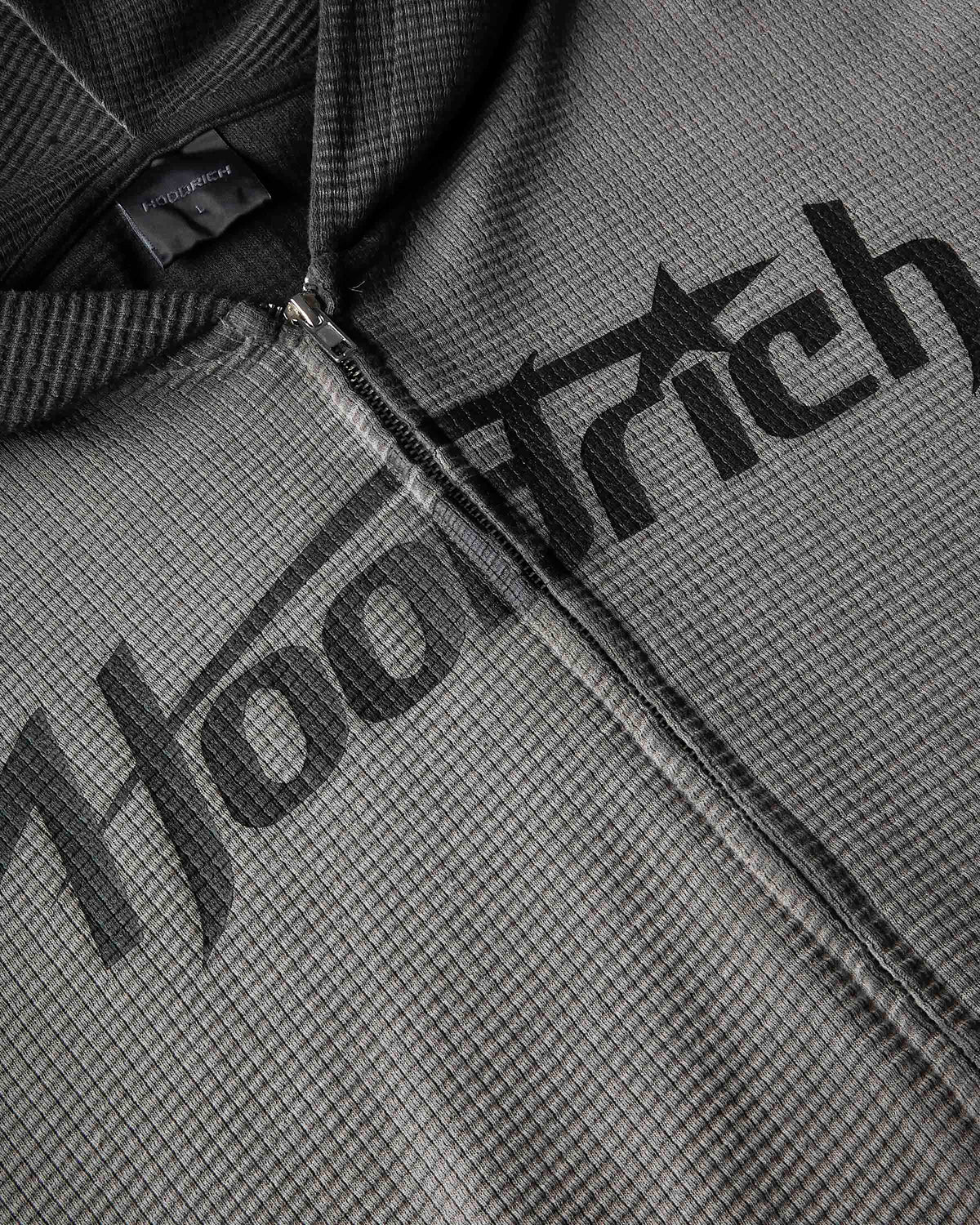 Fuel Zip Through Hoodie - Grey/Black