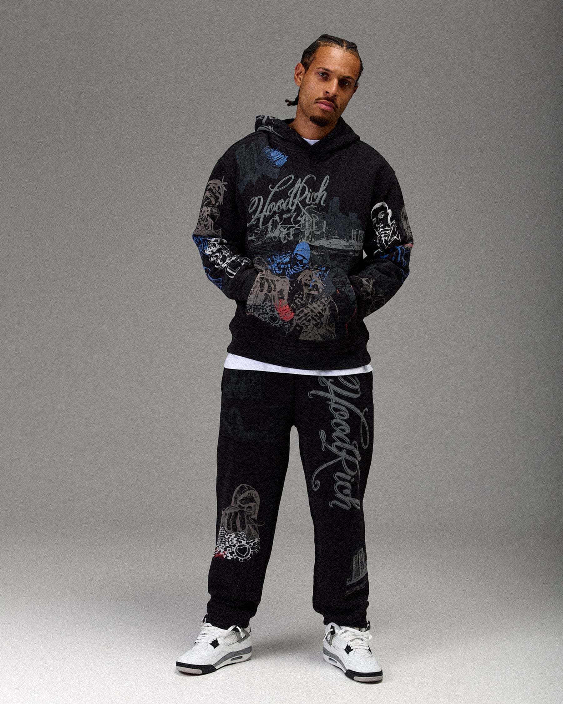 The Winner's Circle Oversized Jogger - Black Wash