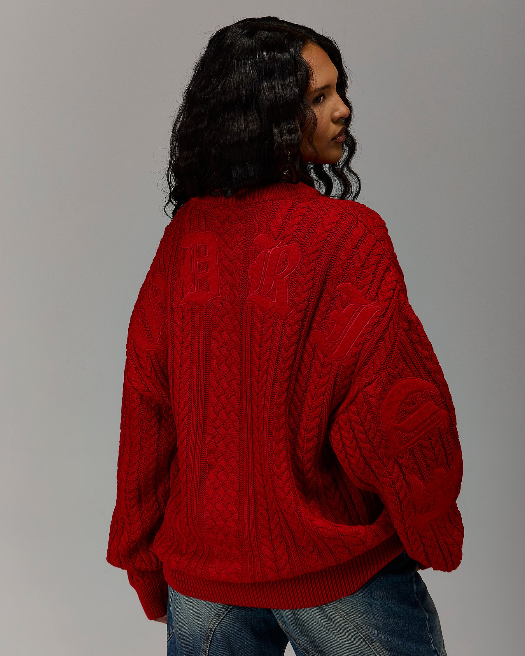 The Winner's Circle Knitwear Sweater - Fiery Red