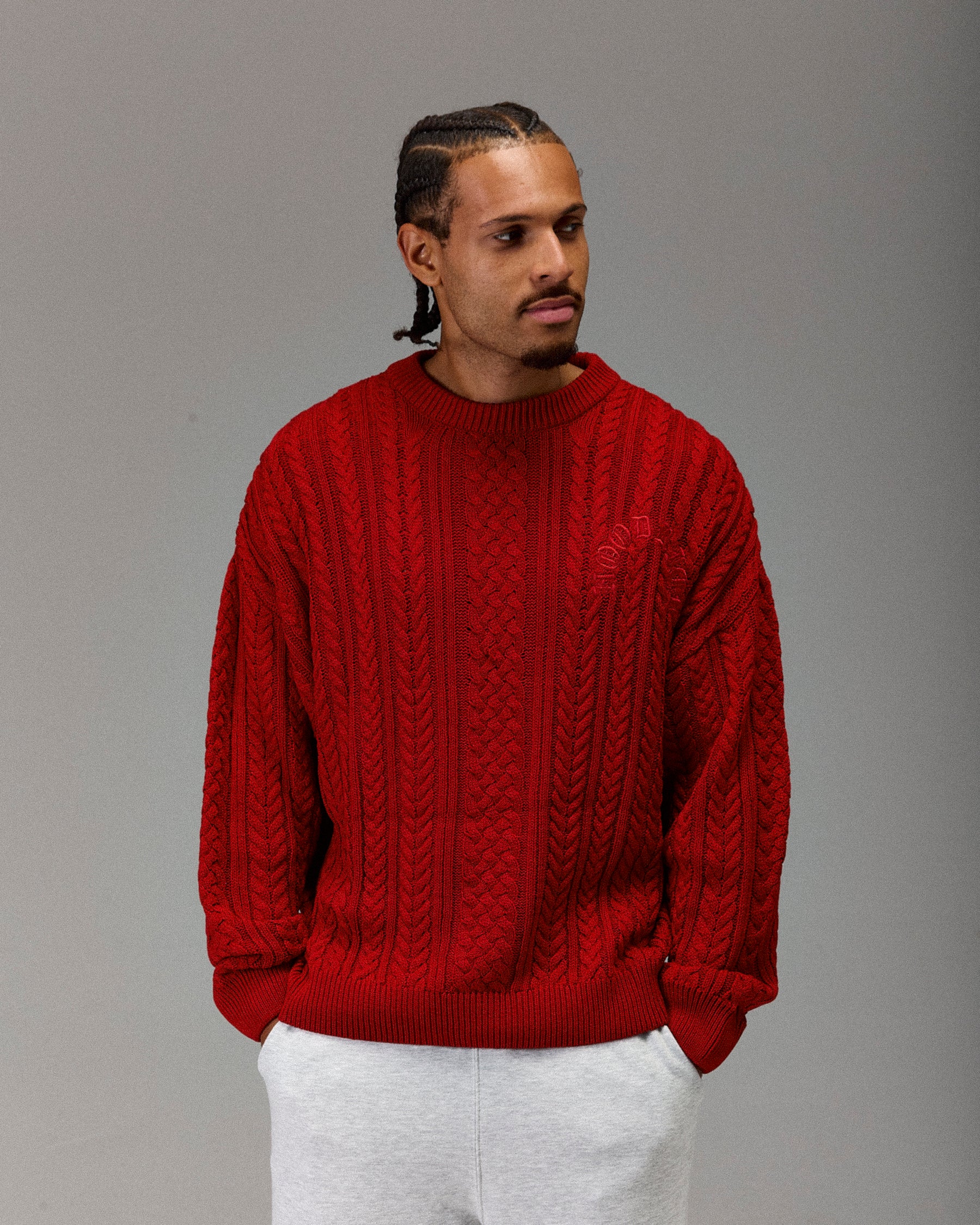 The Winner's Circle Knitwear Sweater - Fiery Red