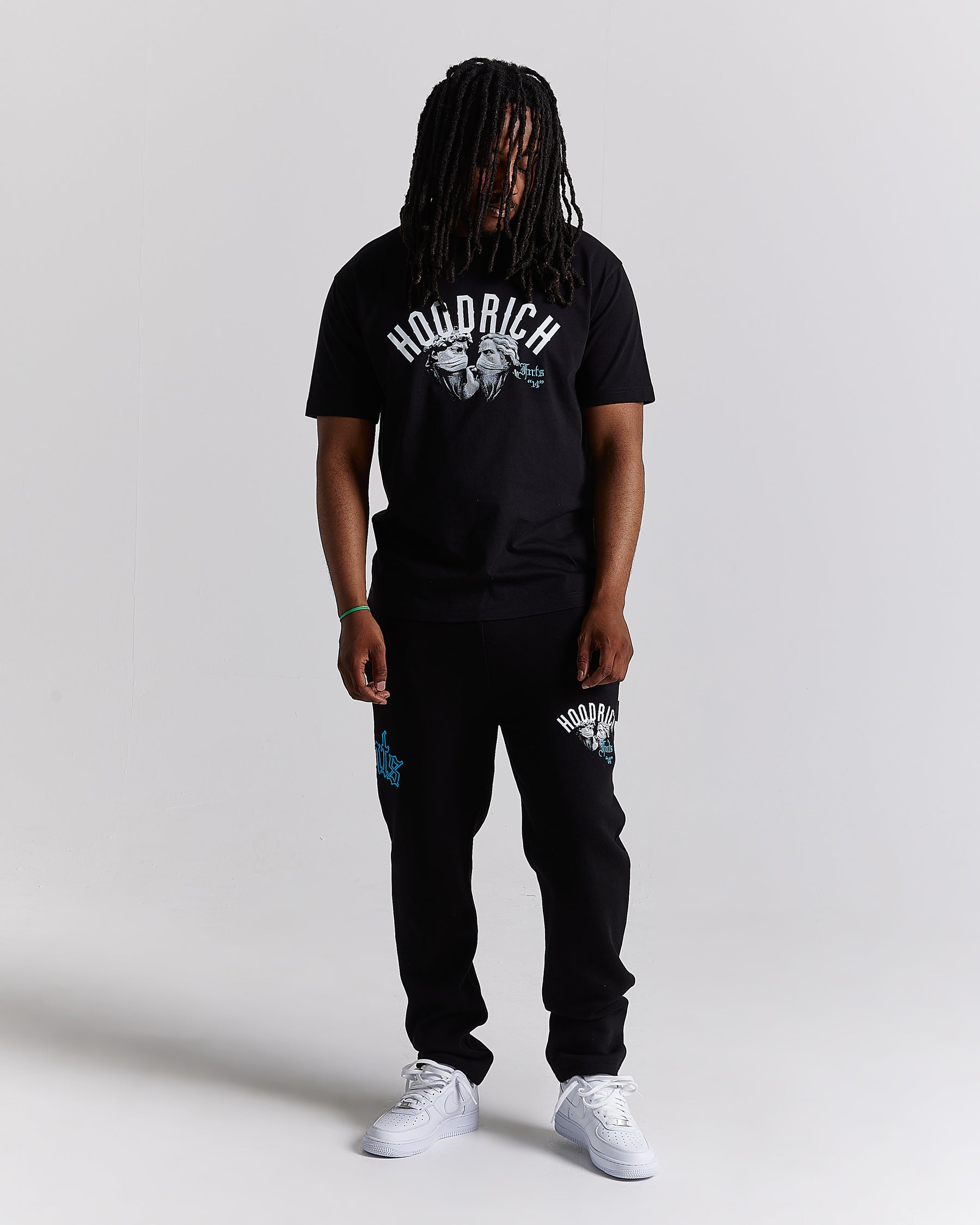 Conquer T-Shirt - Black/White/Blue