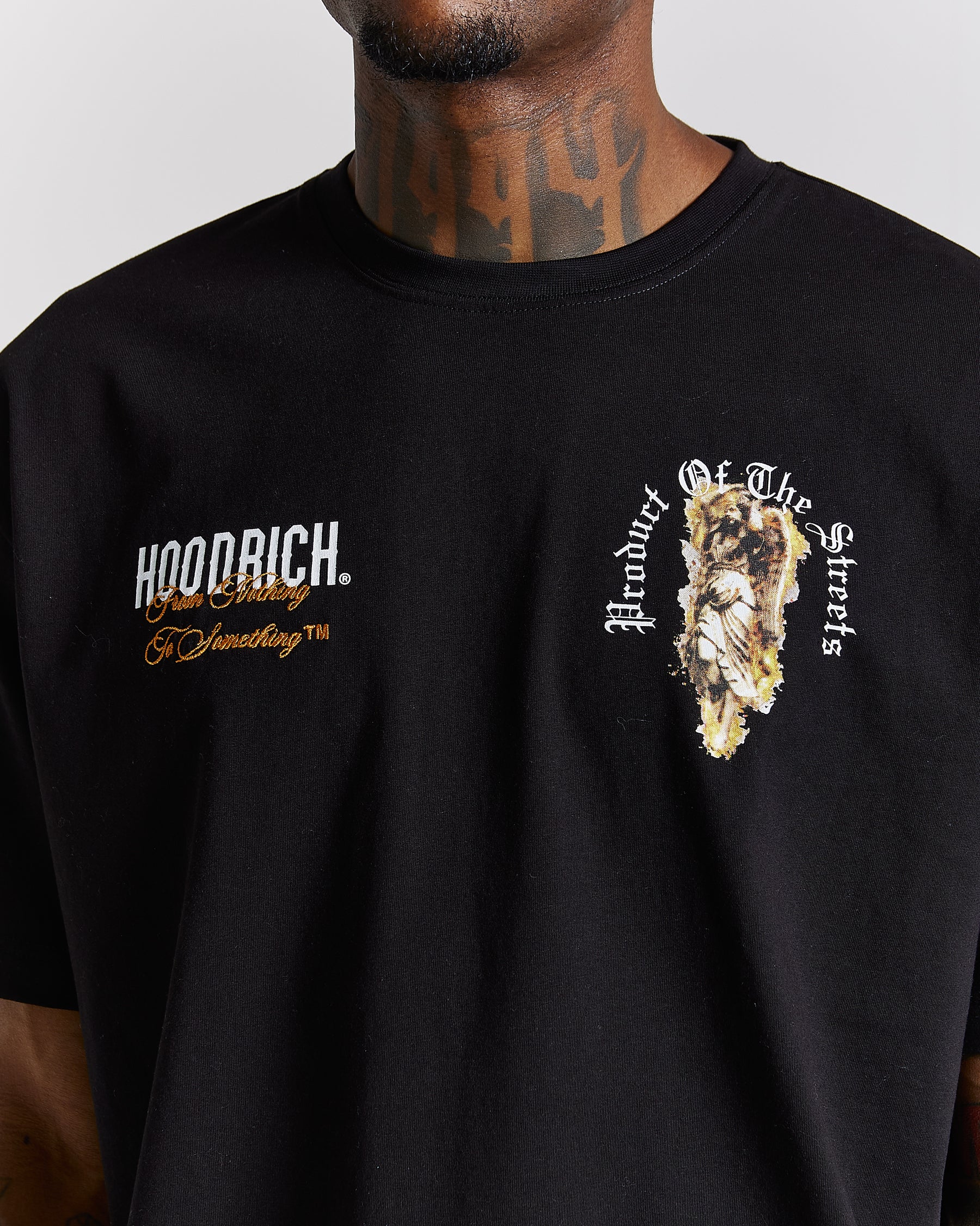 Vici T-Shirt - Black/White/Orange
