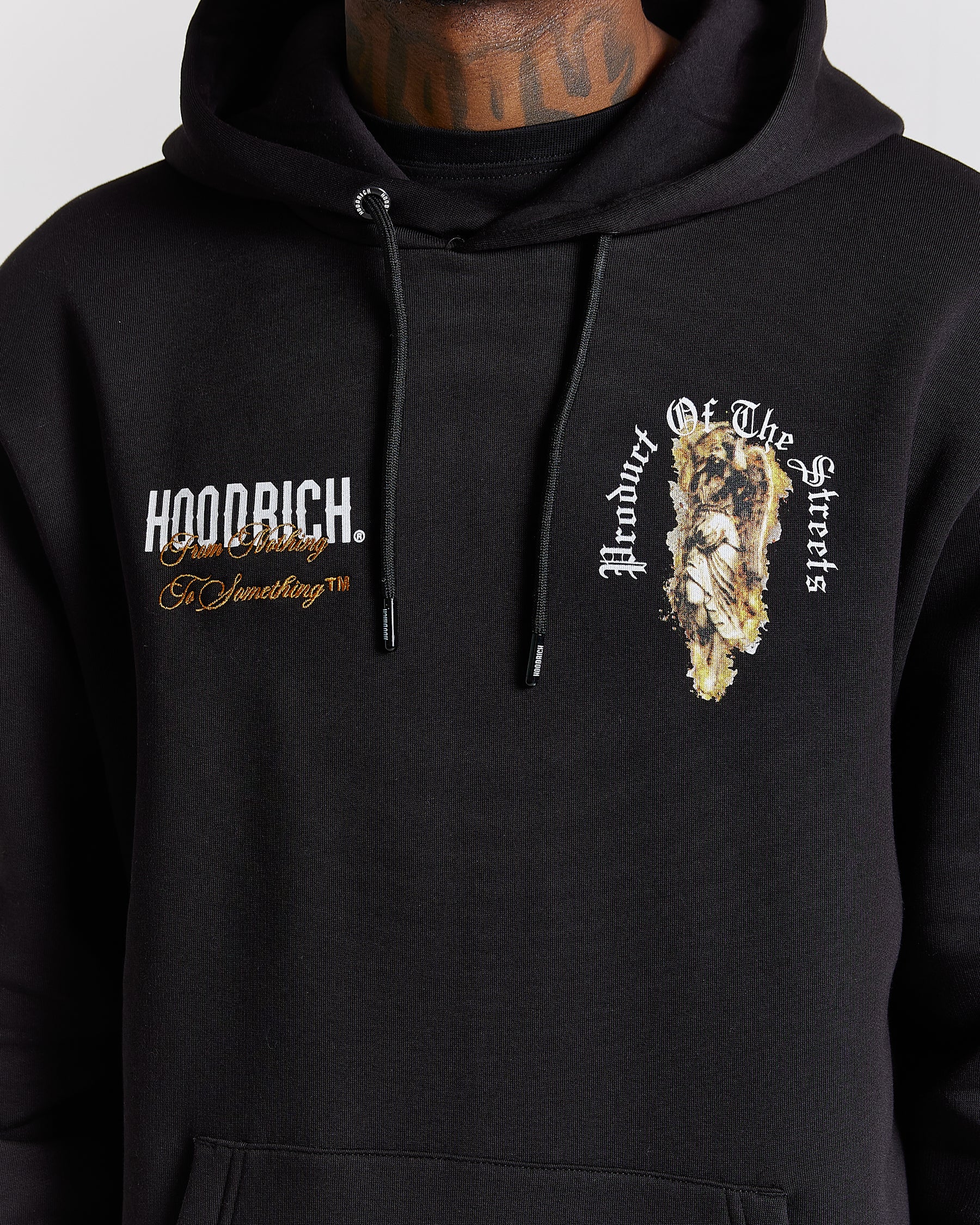 Vici Hoodie - Black/White/Orange