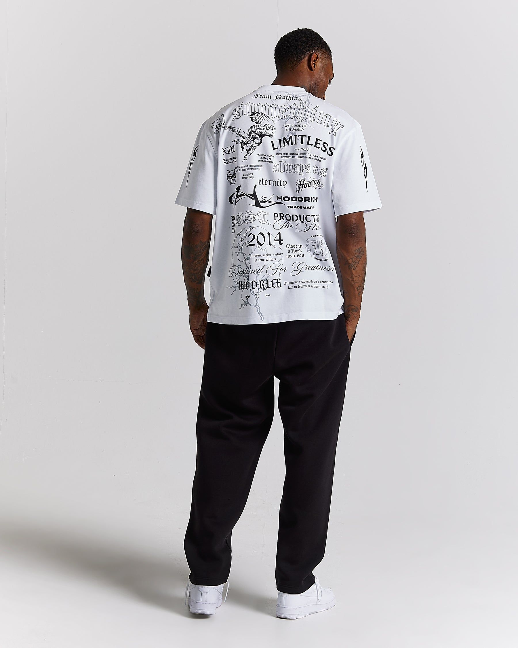 Dark Oversized T-Shirt - White/Black