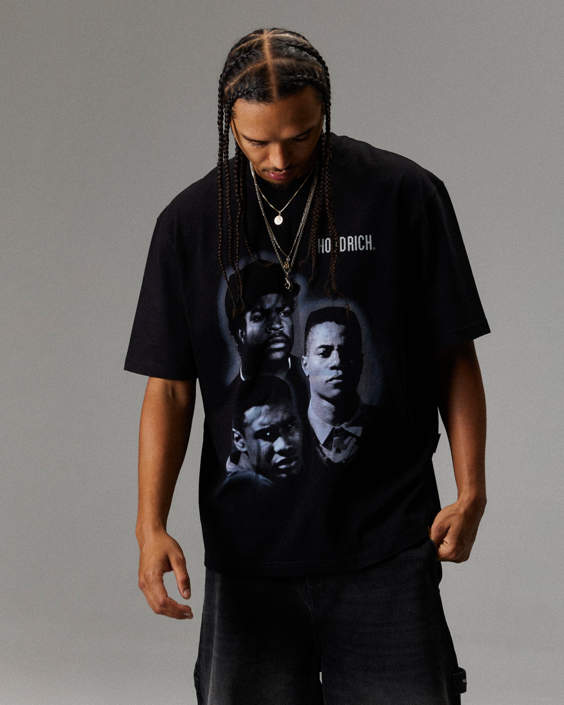 Heritage Boyz N The Hood T-Shirt - Black/Grey