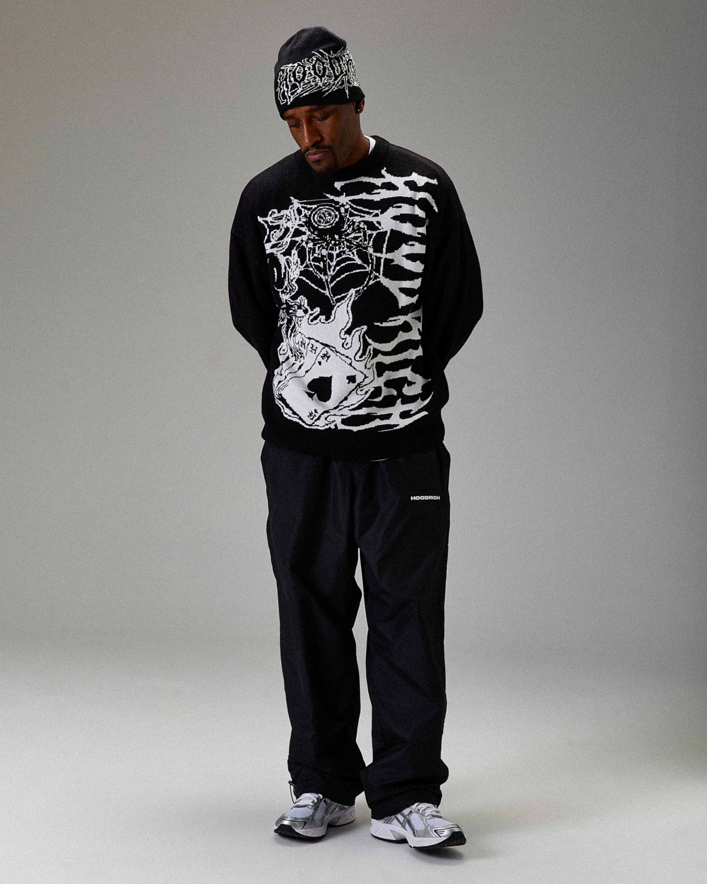 The Winner's Circle Wreckage Knitwear Sweater - Black/white
