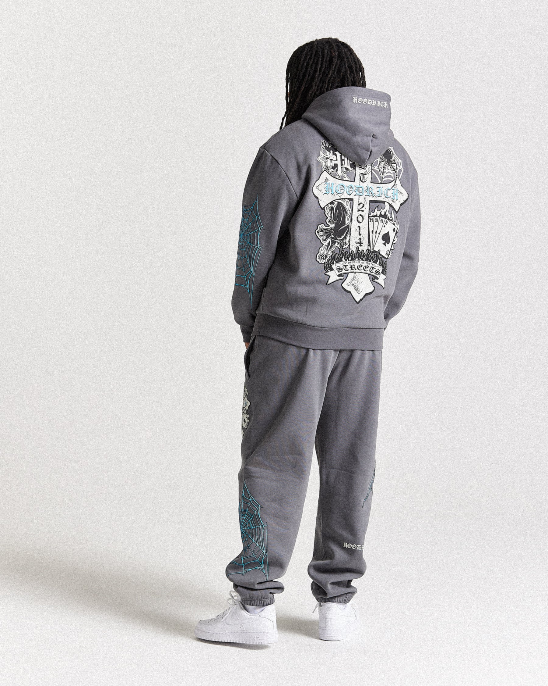 Cross Oversized Jogger - Grey/Blue