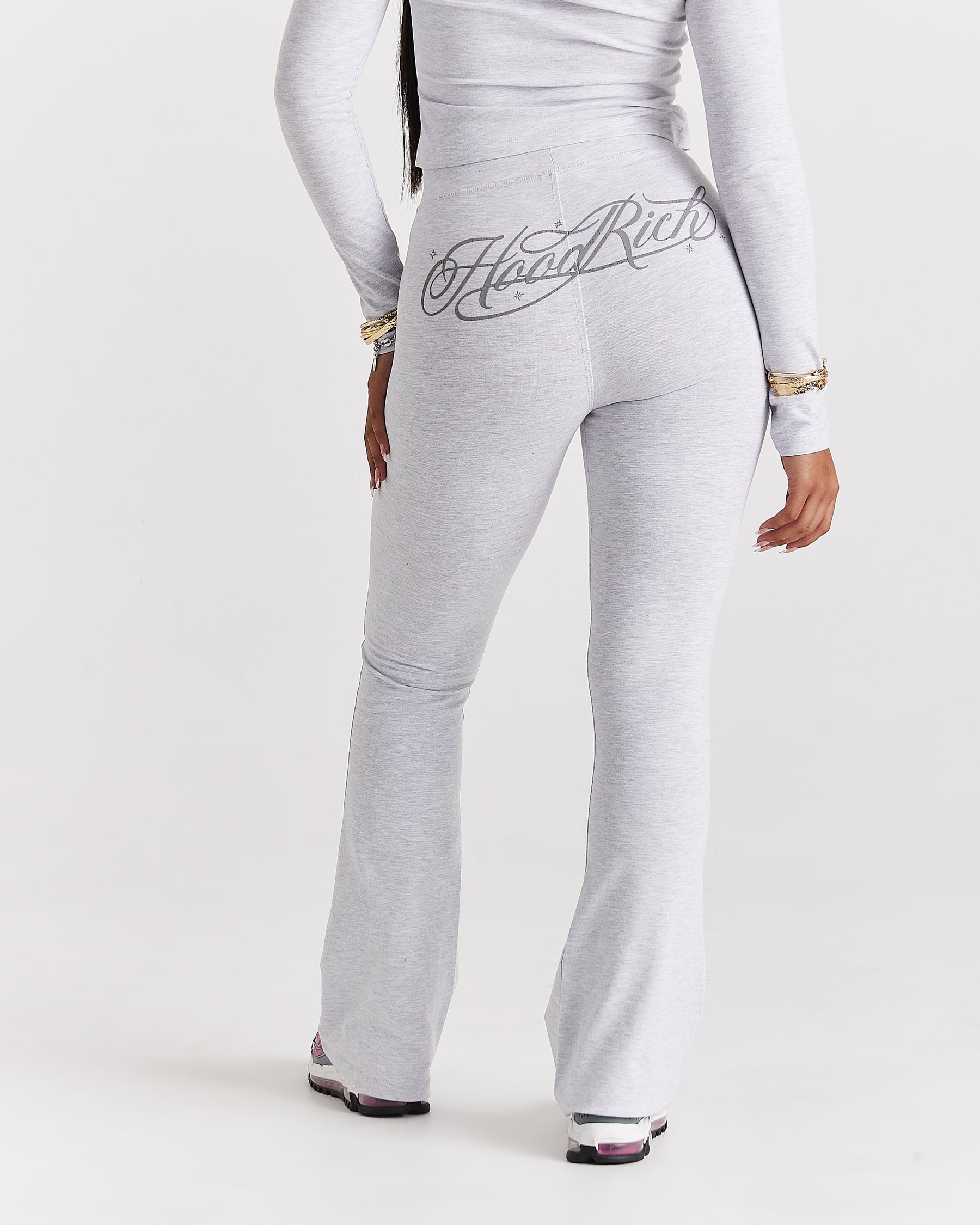 Solace Flare Leggings - Light Grey