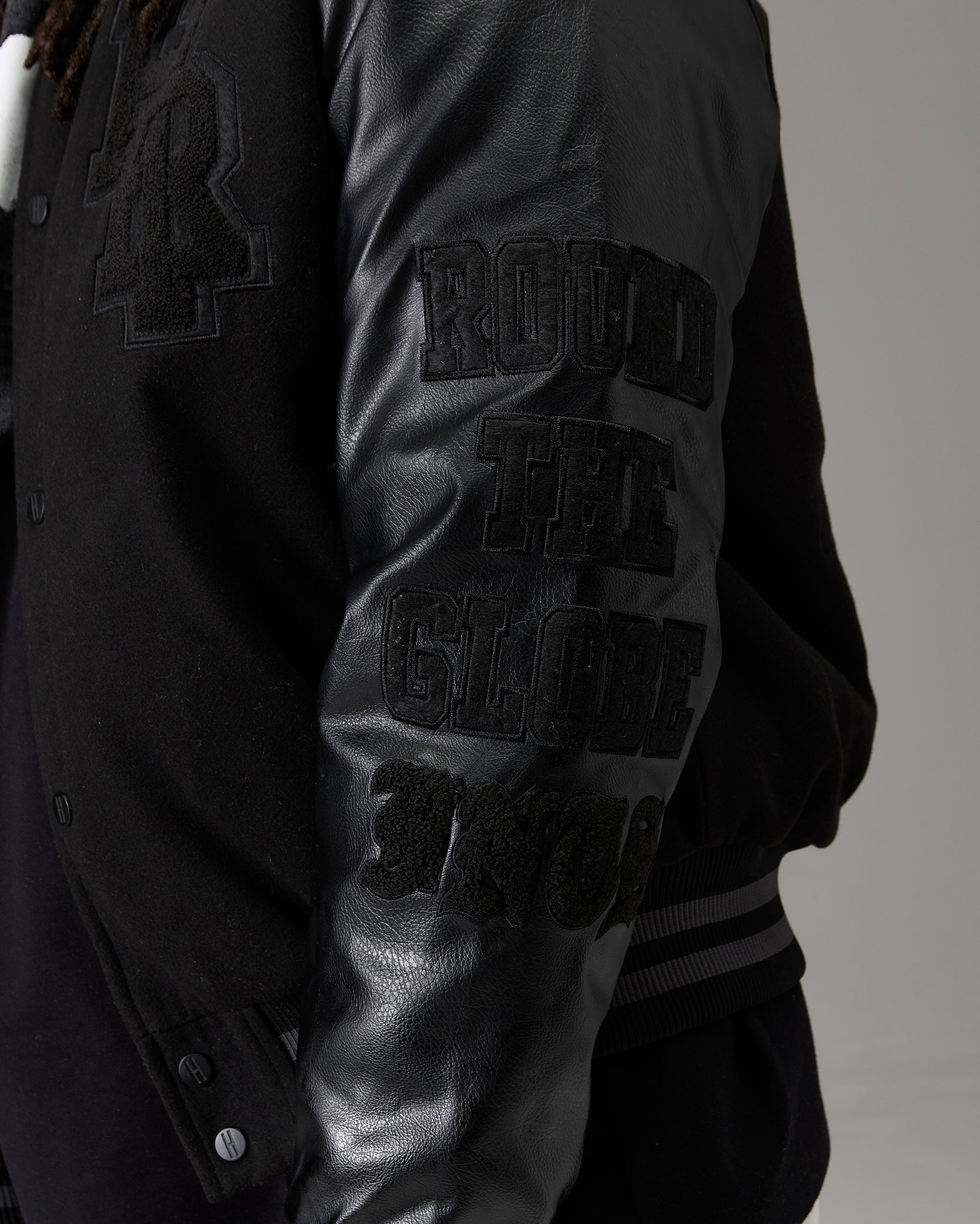 The Winners Circle Varsity Jacket - Black