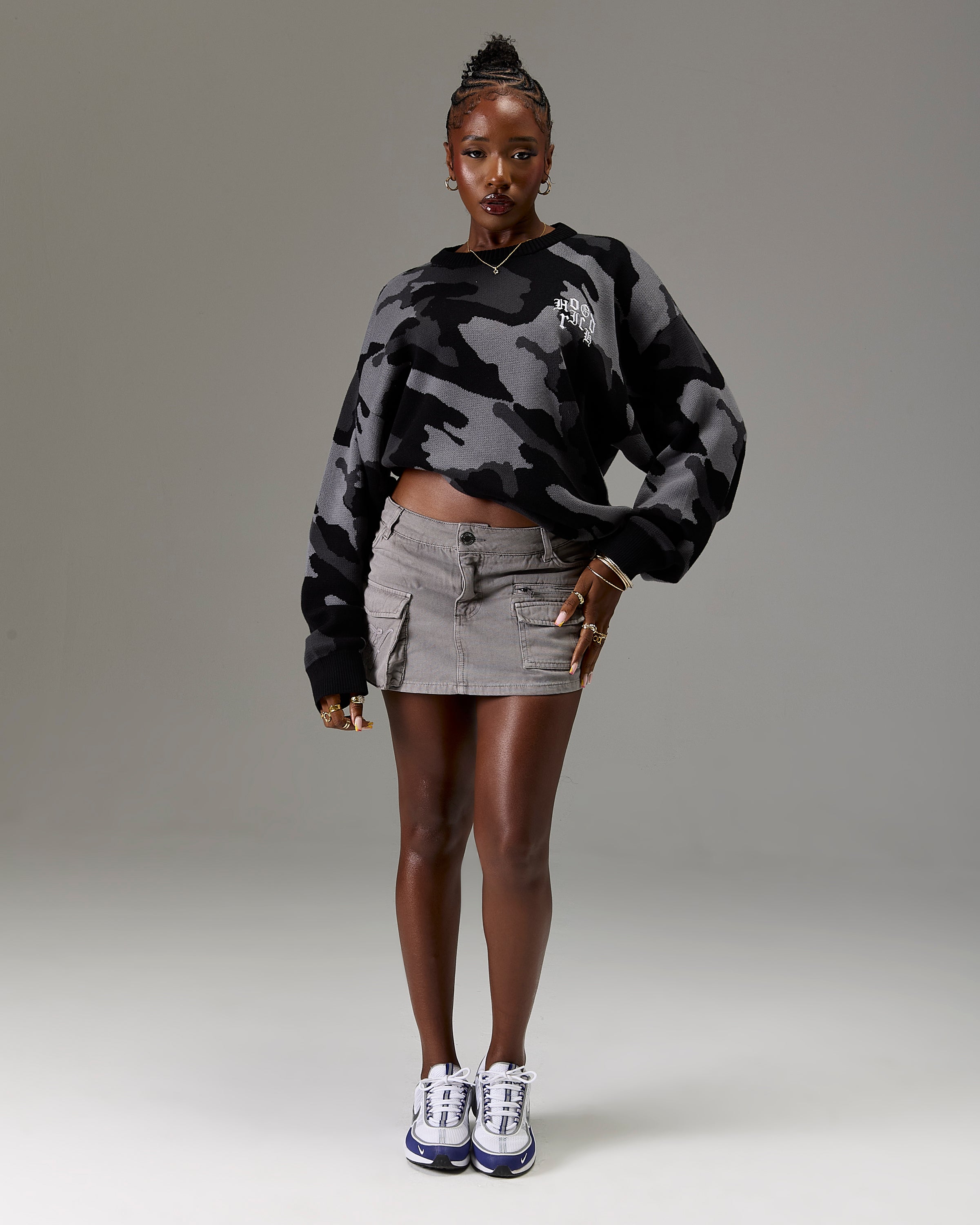 The Winner's Circle Knitwear Sweater - Black/Camo
