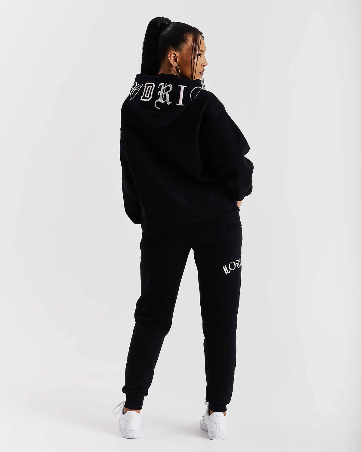 Calor Oversized Hoodie - Black/Pink/Silver