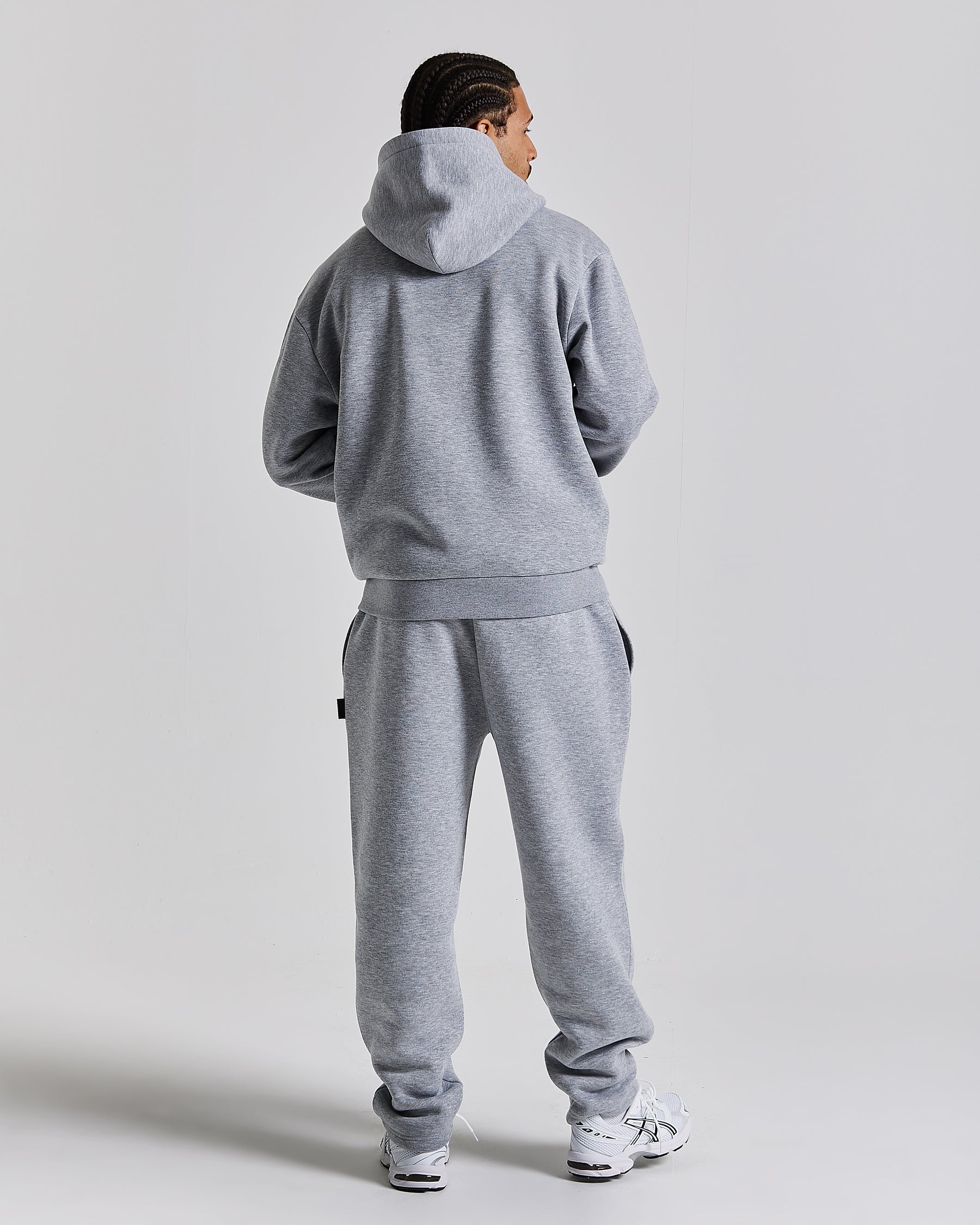 Galaxy Oversized Zip Hoodie - Grey/Black