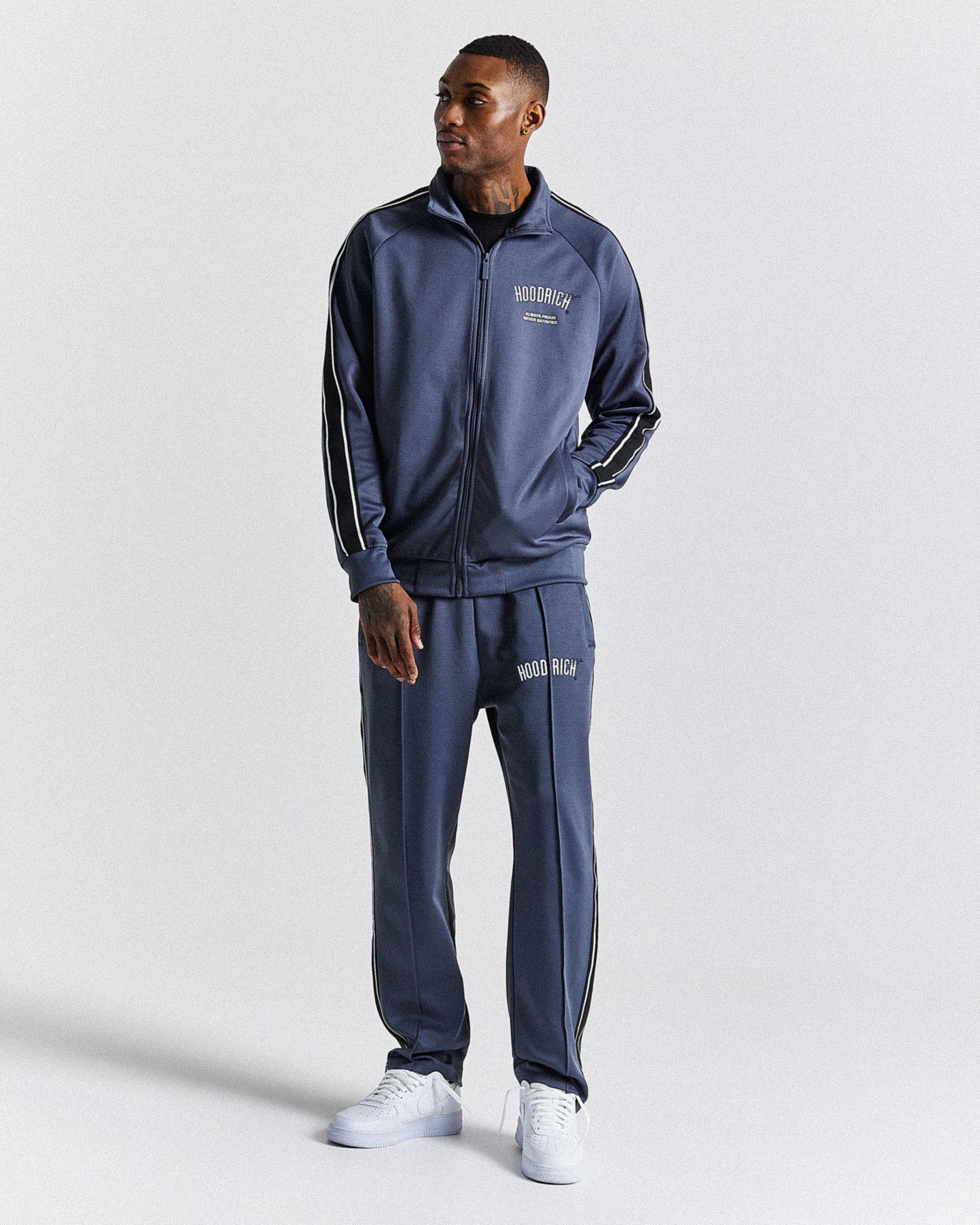 Ignite Track Top - Navy/White