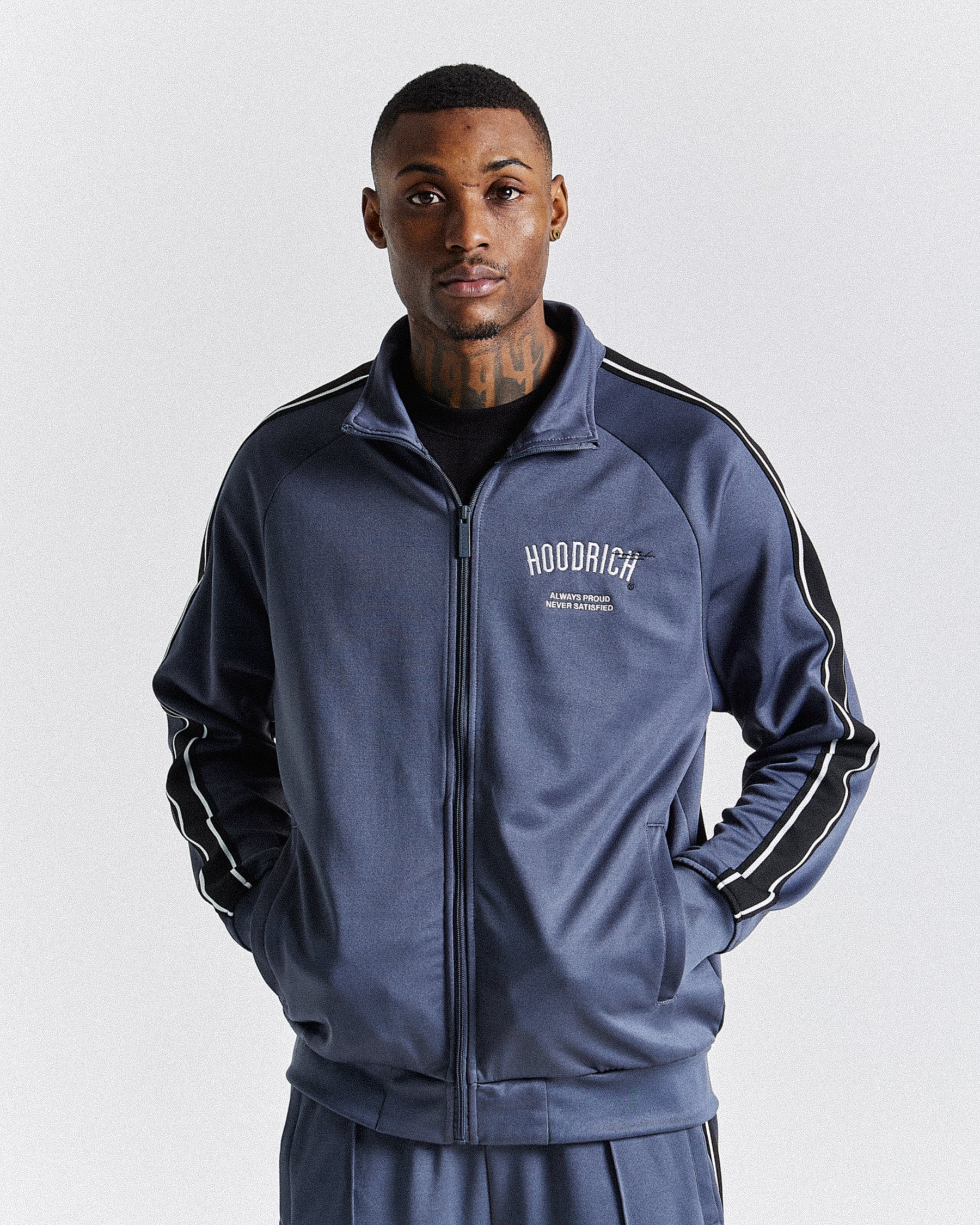 Ignite Track Top - Navy/White