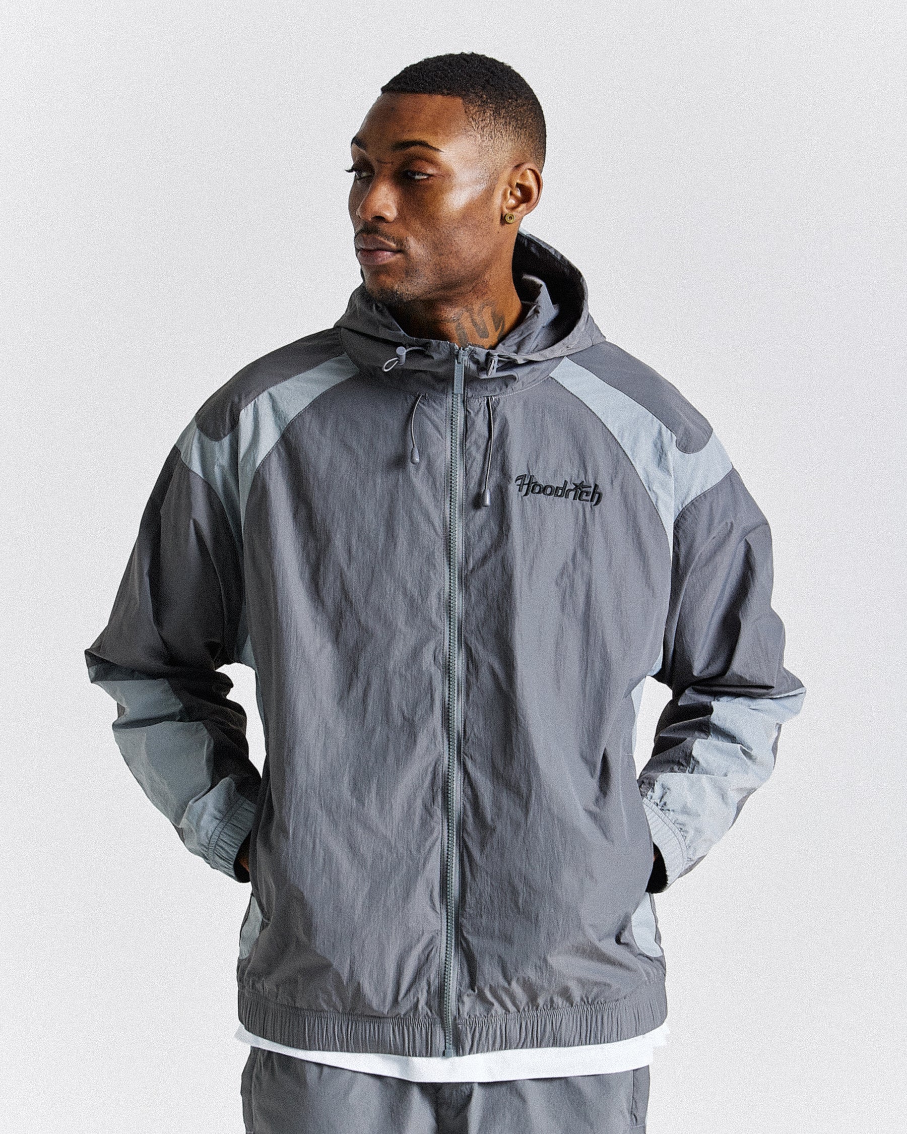 Galaxy Woven Jacket - Grey/Black