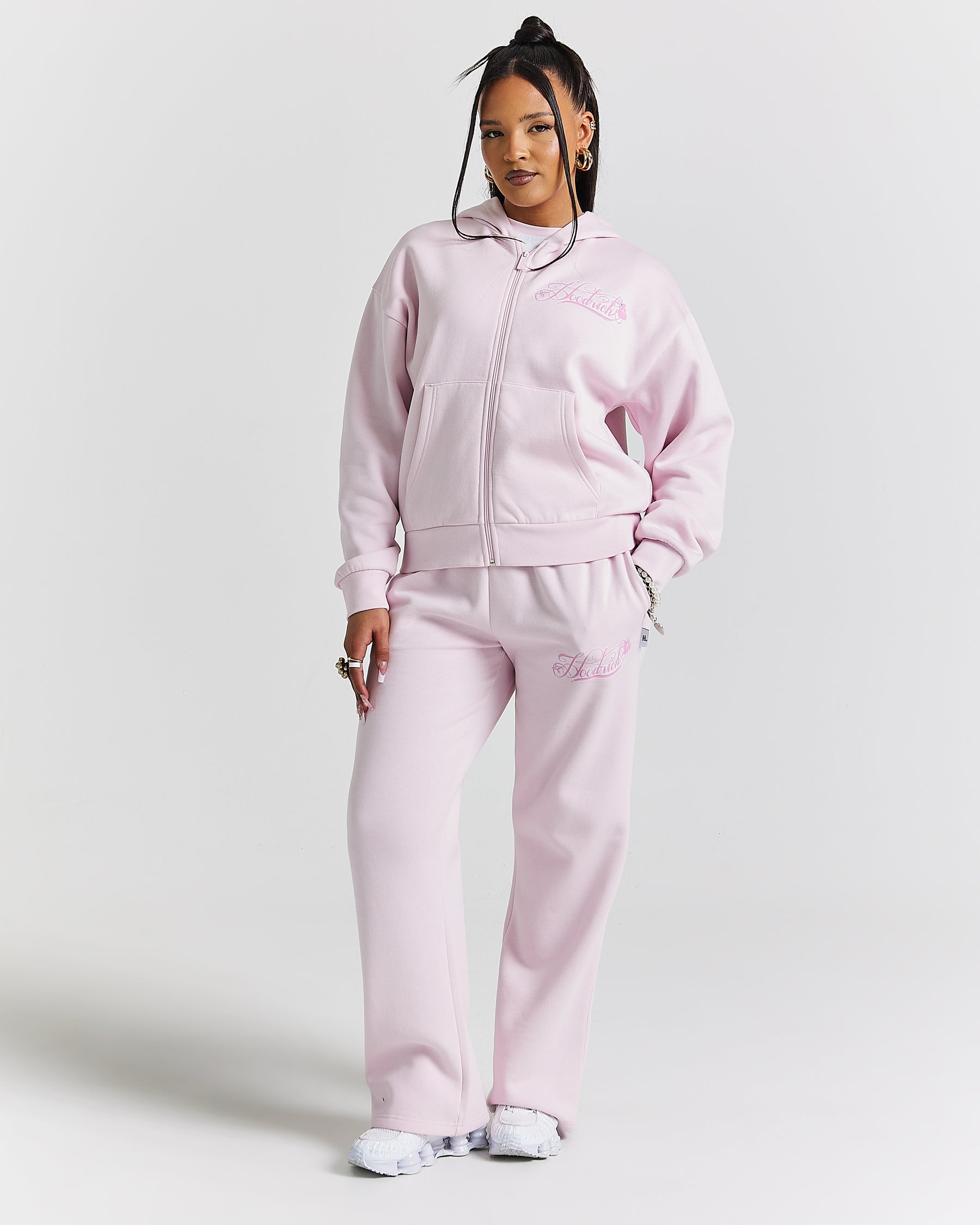 Finesse Zip Hoodie - Pinks/Rhinestone