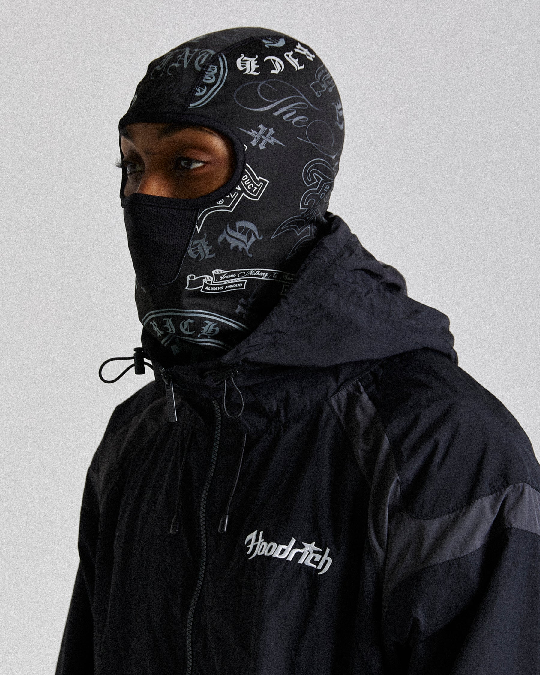 Gothtoss Balaclava - Black/Grey