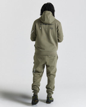 Caliber Hoodie - Khaki/White