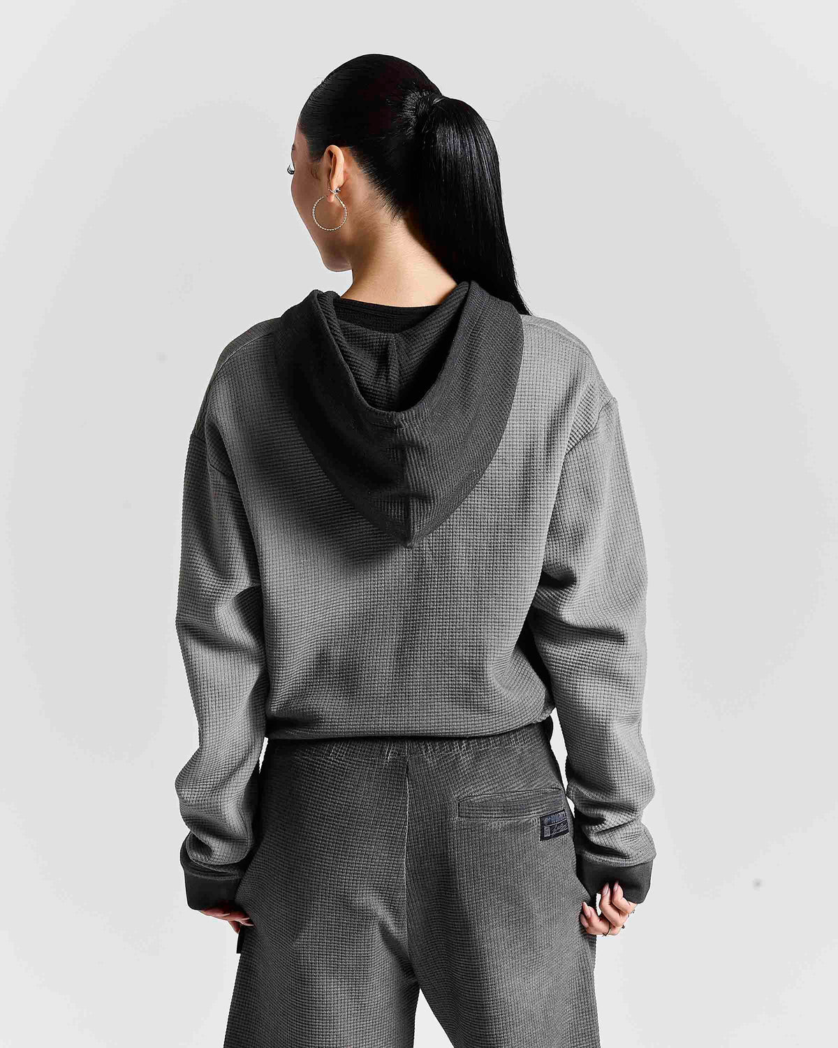 Fuel Zip Through Hoodie - Grey/Black