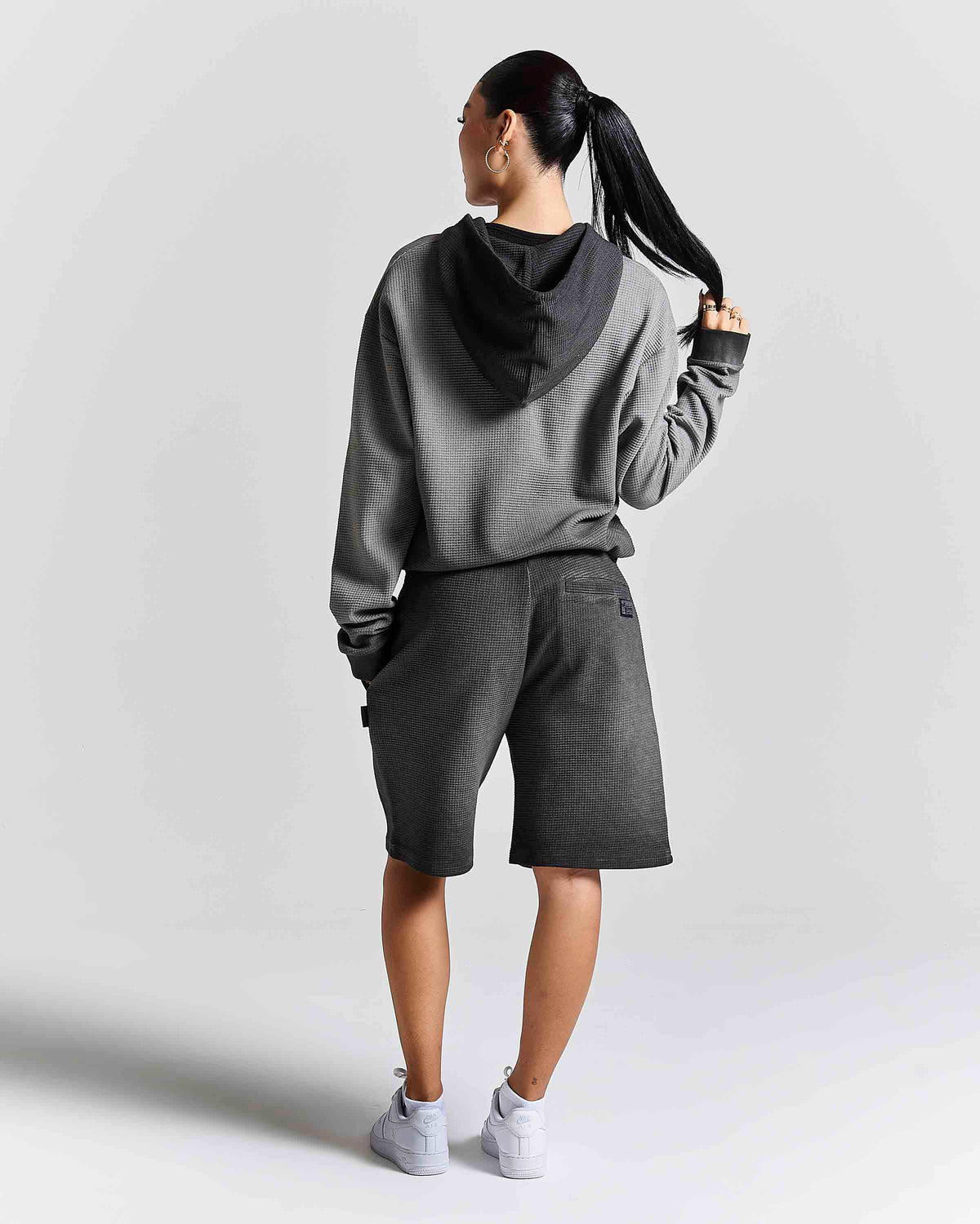 Fuel Zip Through Hoodie - Grey/Black
