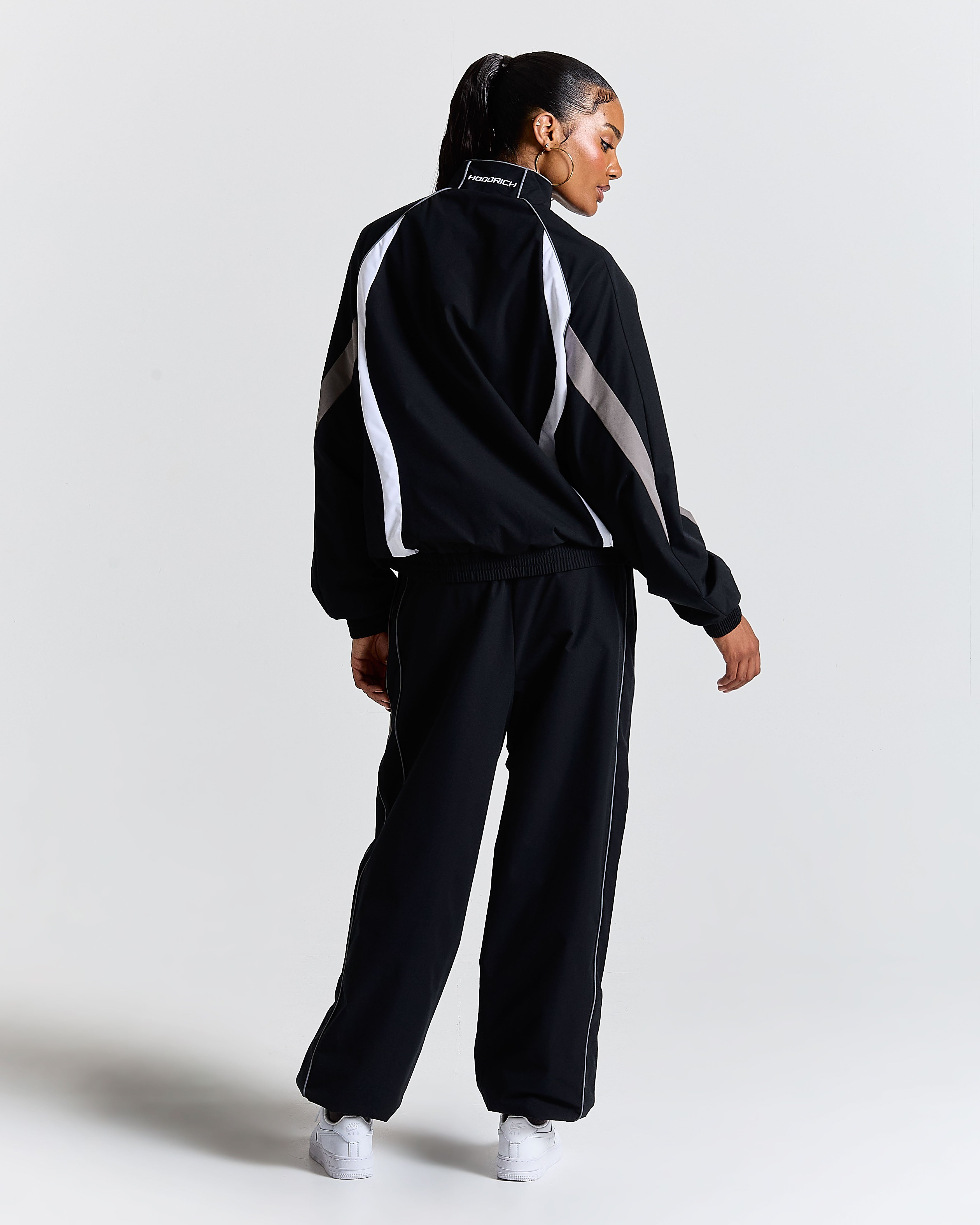 Women's Glide Away Football Shell Tracksuit - Black