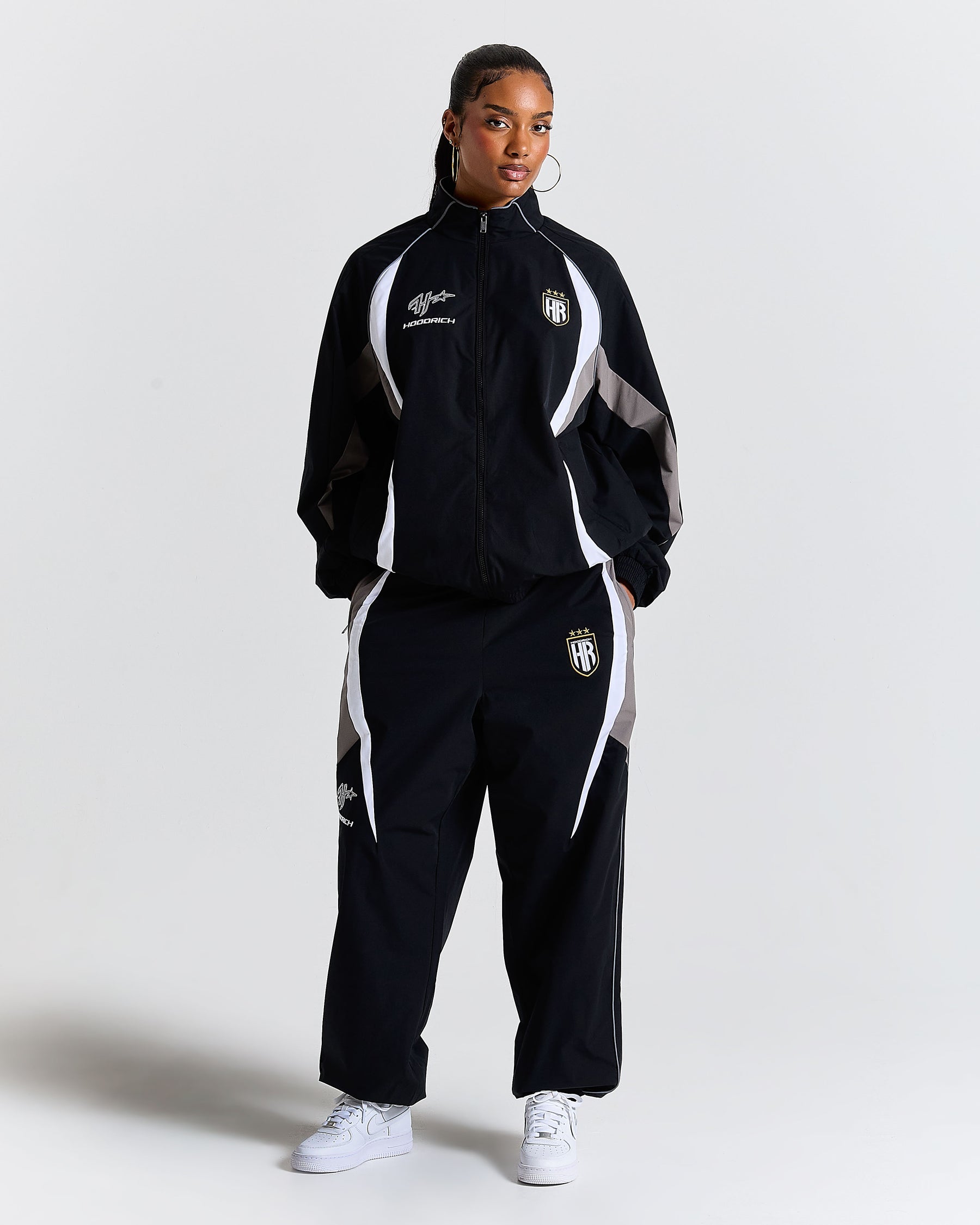 Glide Away Football Shell Jacket - Black