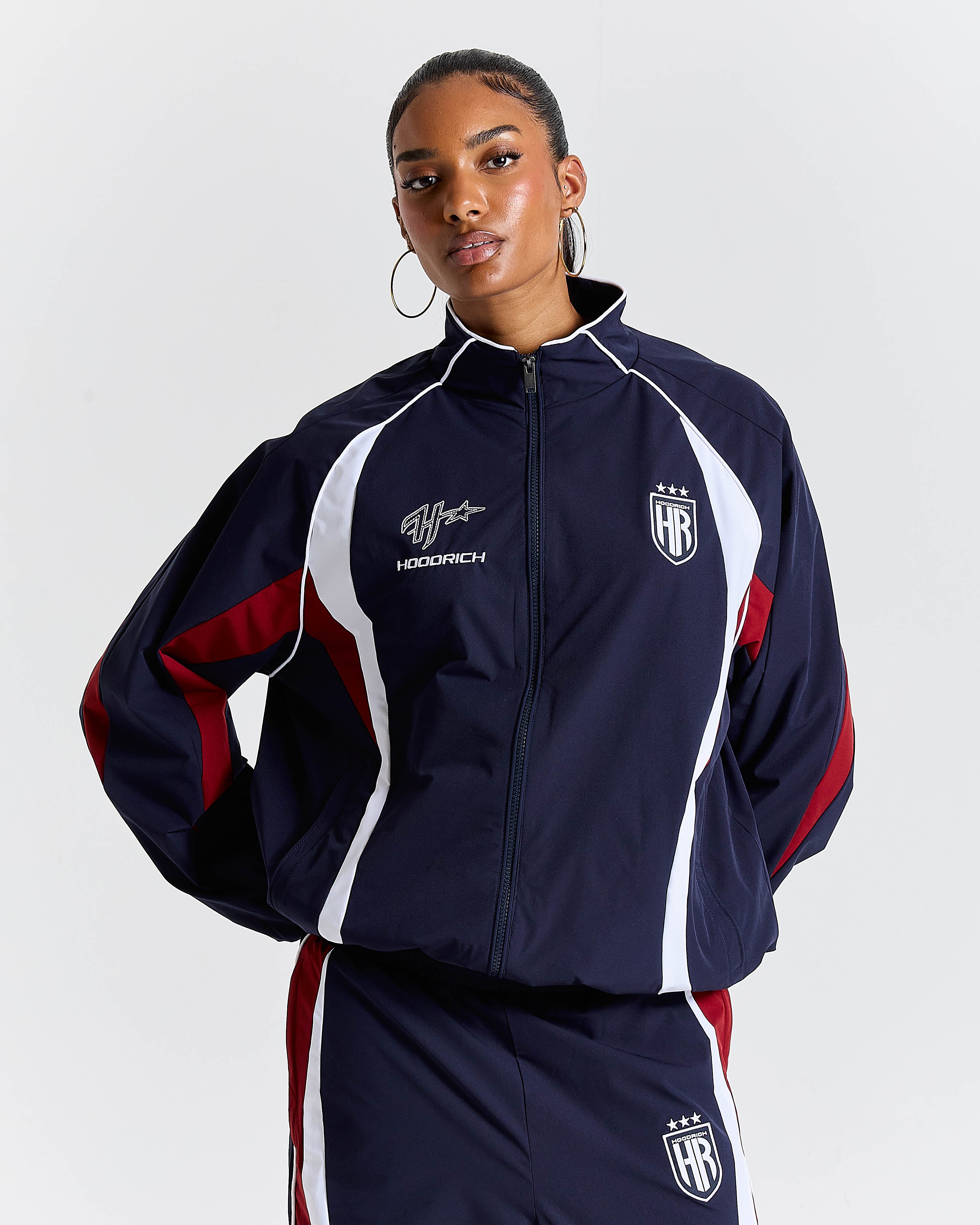 Women's Glide Home Football Full Tracksuit - Navy