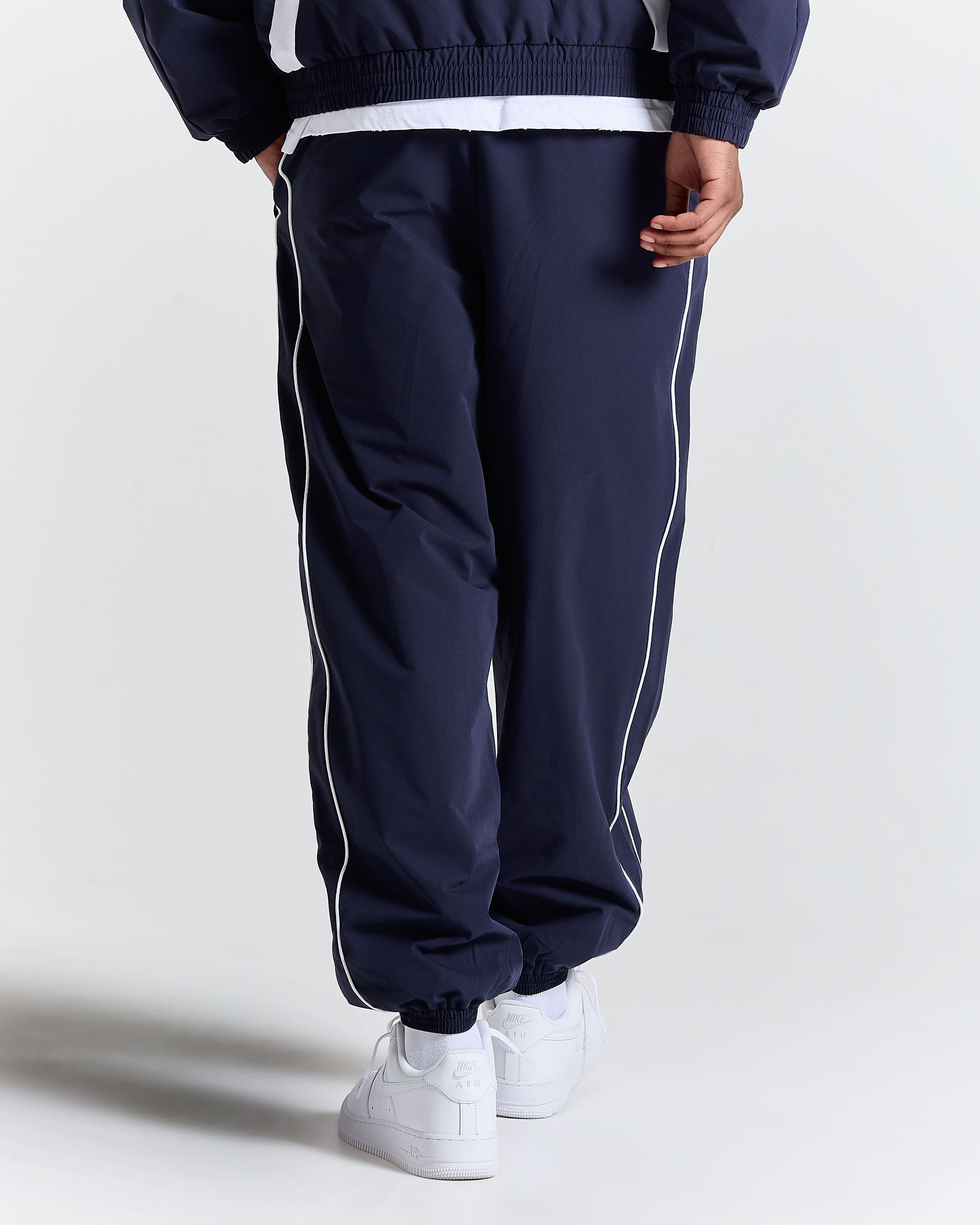 Glide Away Football Track Pants - Navy