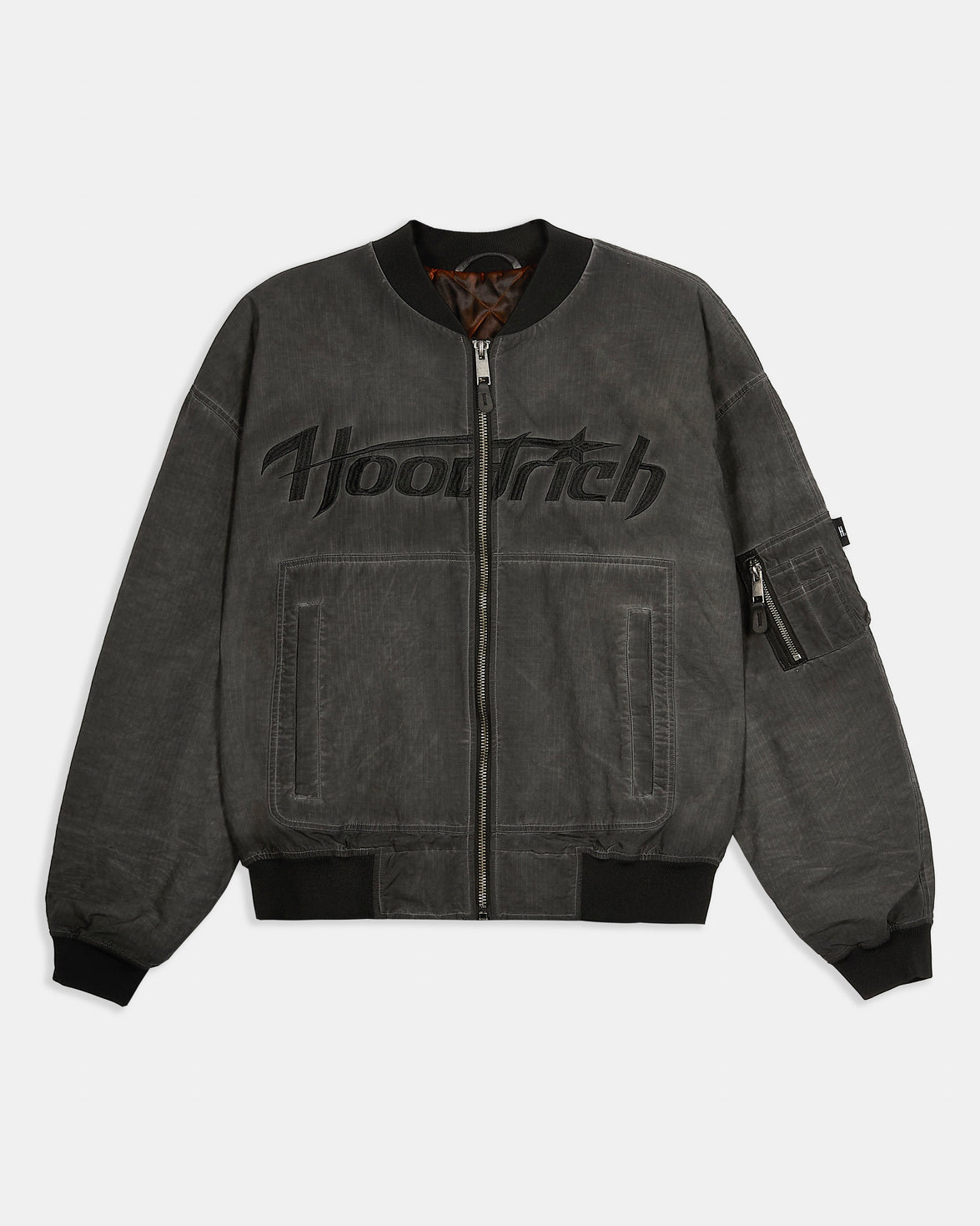 Cast Ripstop Varsity Jacket - Washed Black