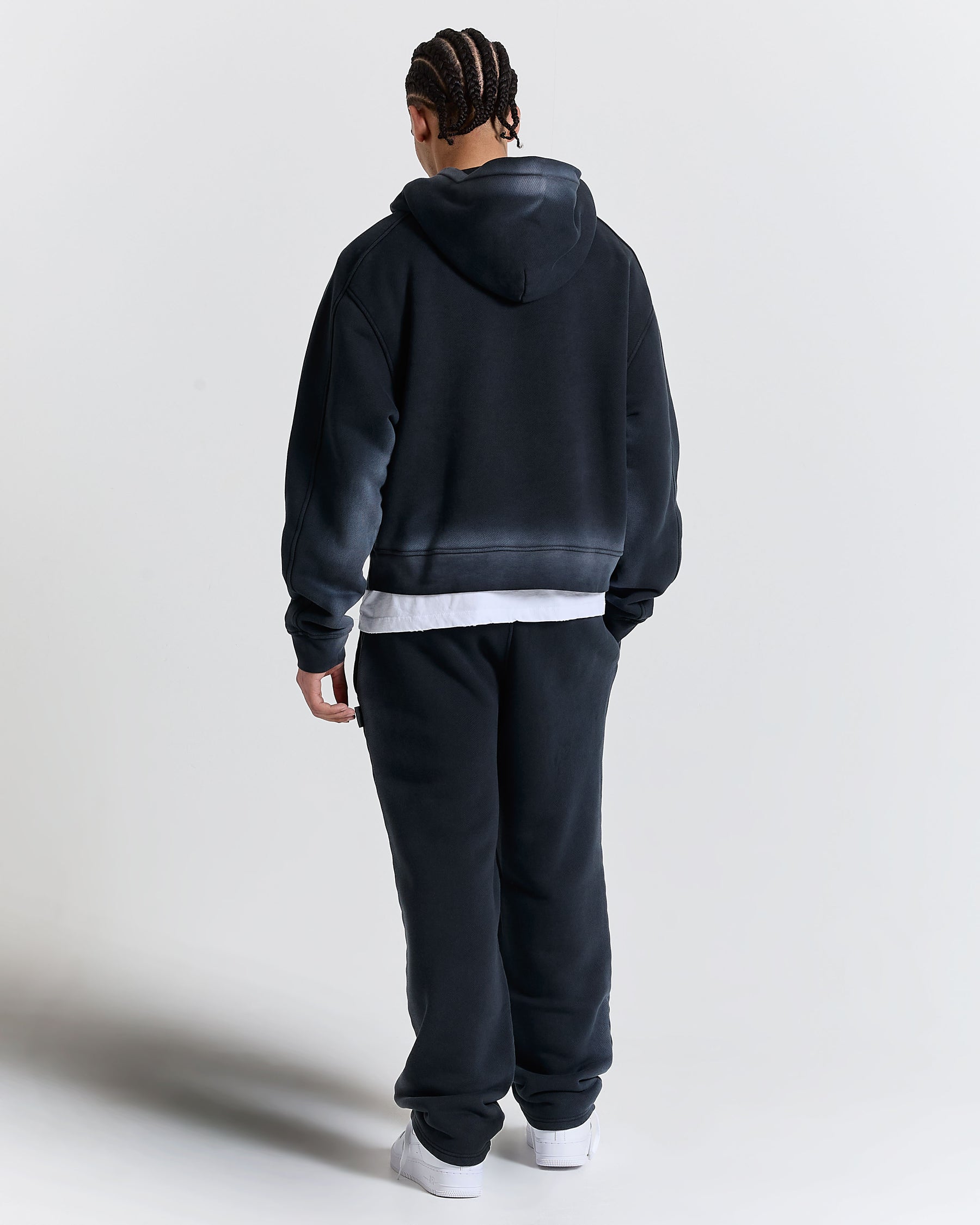 Men's Ghost Boxy Fit Hoodie - Black
