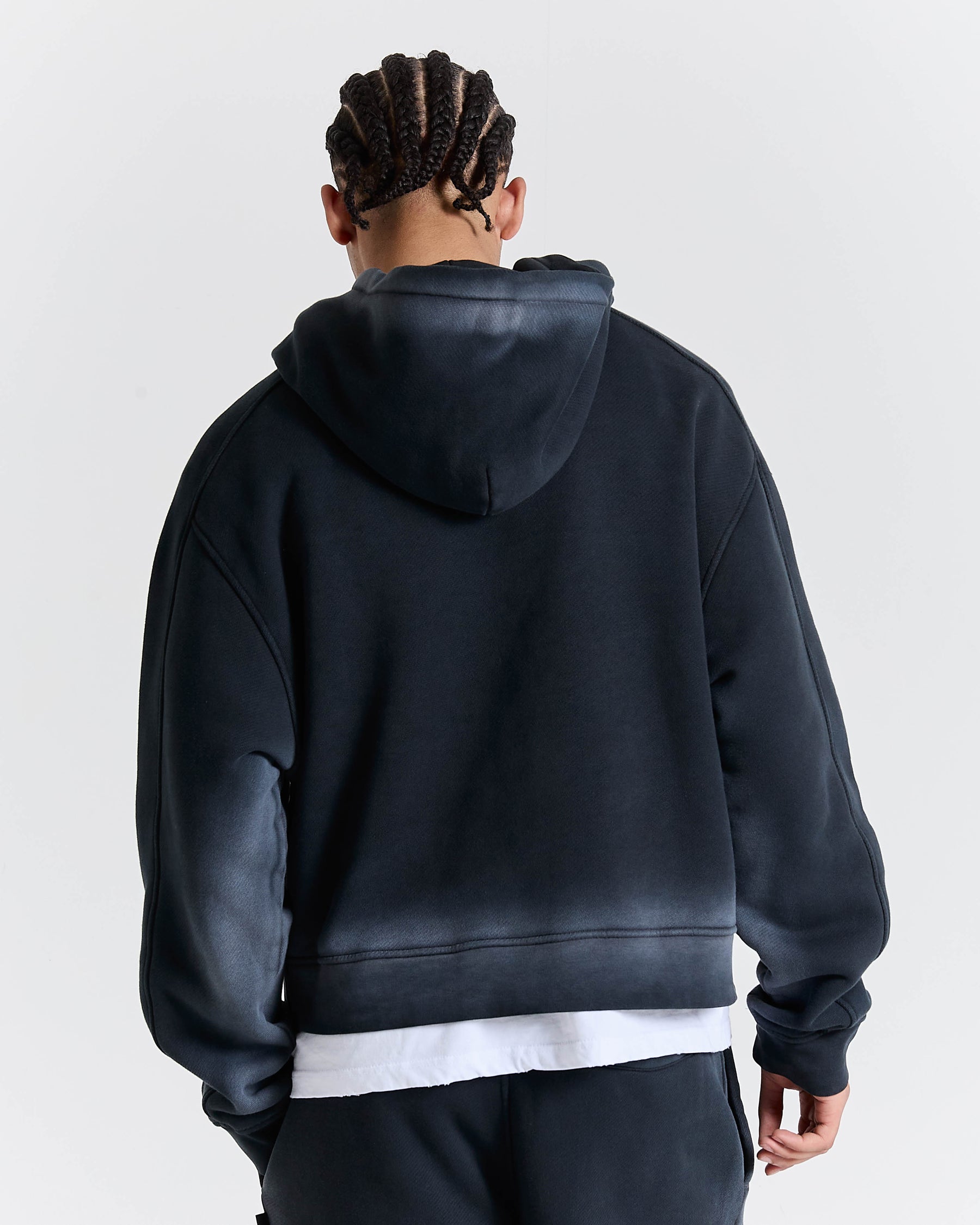 Men's Ghost Boxy Fit Hoodie - Black