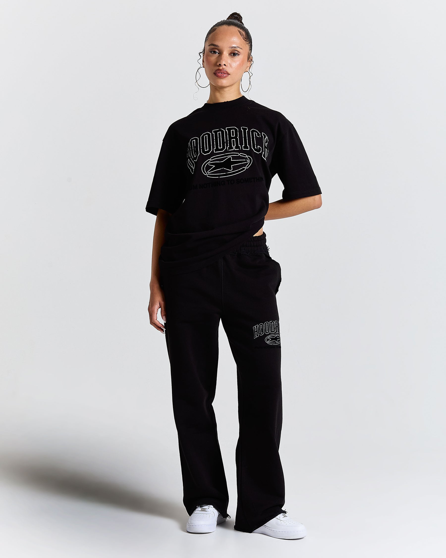 Fray Regular Fit Tee - Black