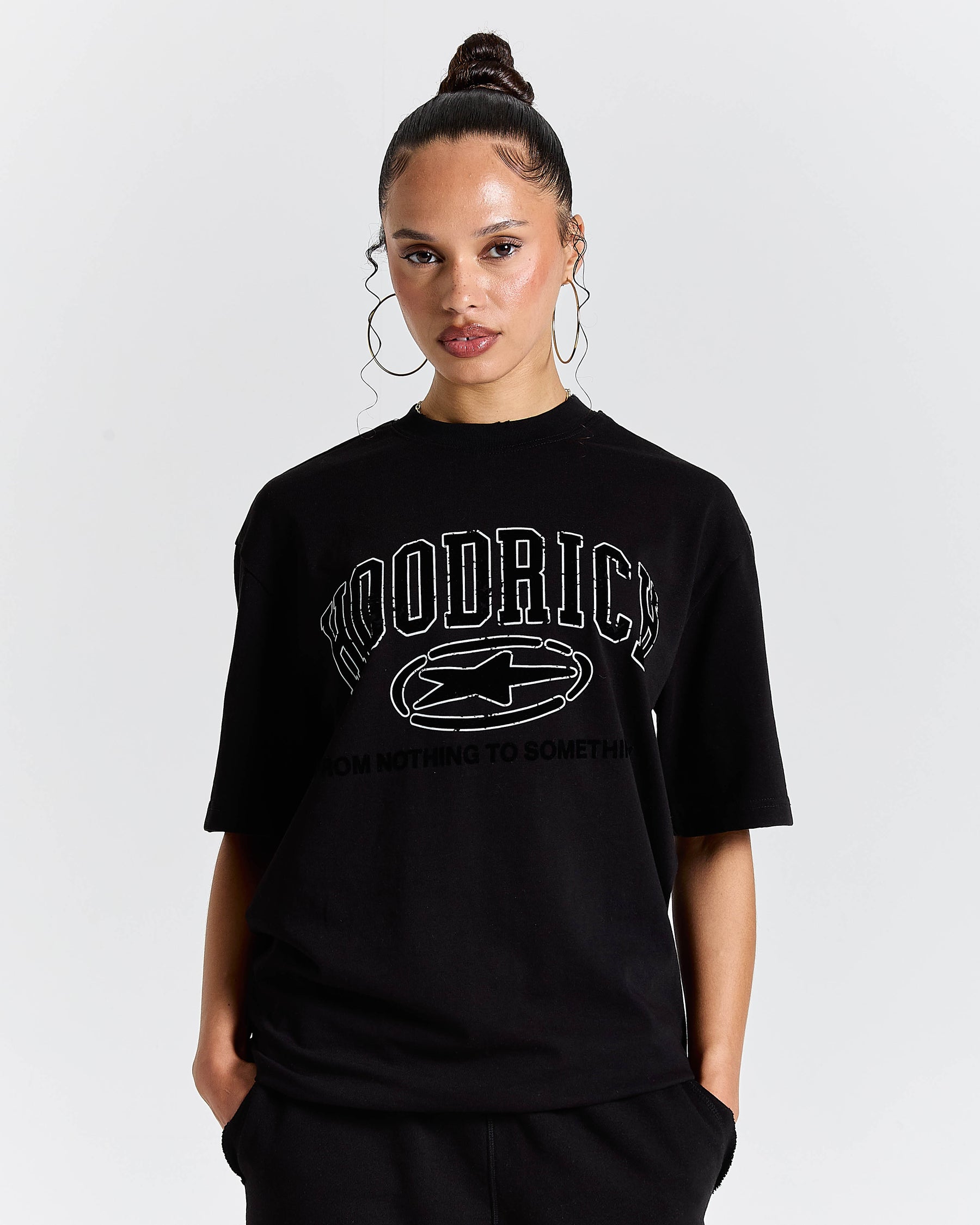 Fray Regular Fit Tee - Black