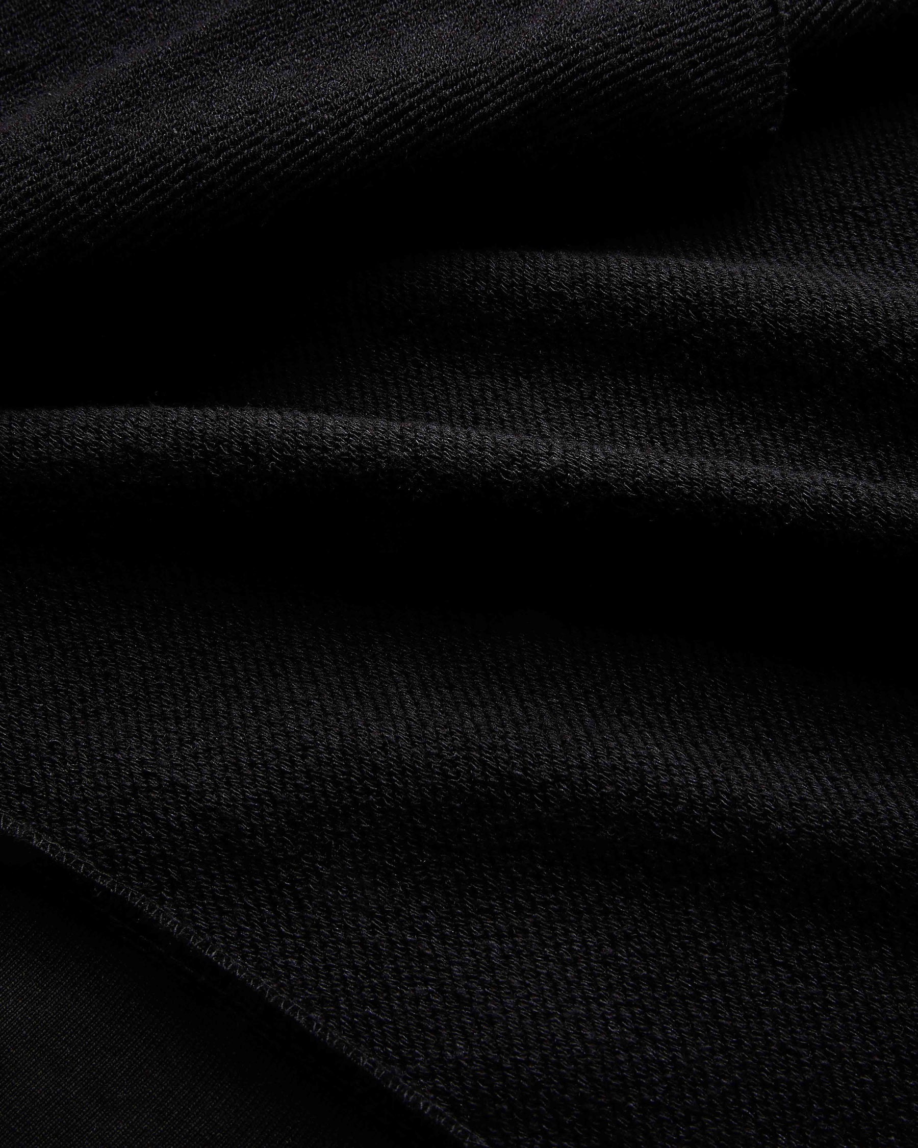 Trace Zip Relaxed Fit Hoodie - Black