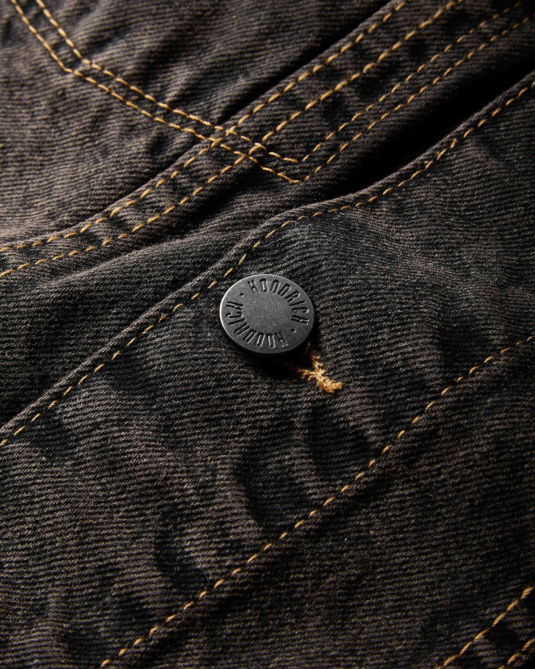 Shadow Rust Denim Trucker Jacket - Black Wash