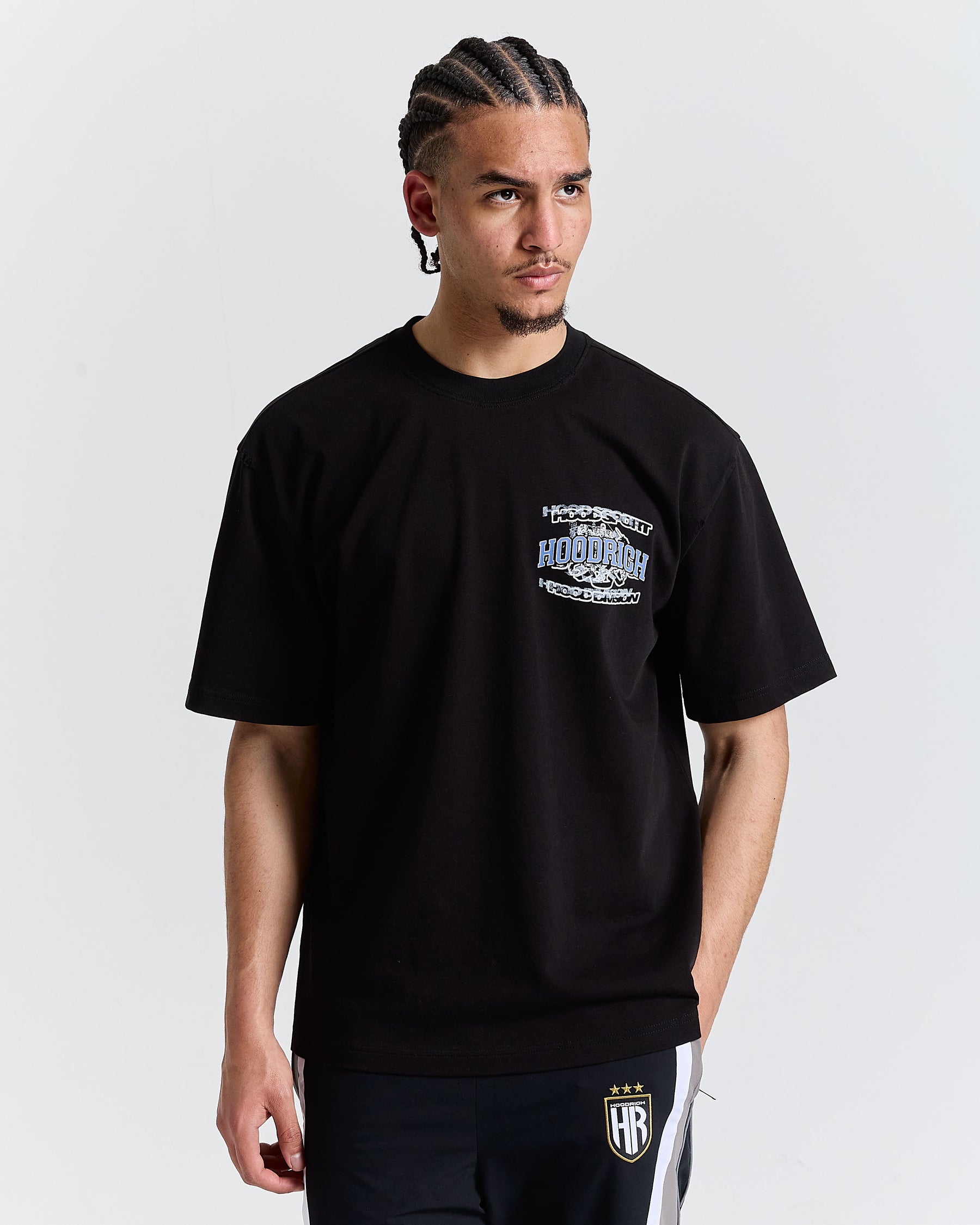 Family Crest Oversized T-Shirt - Black
