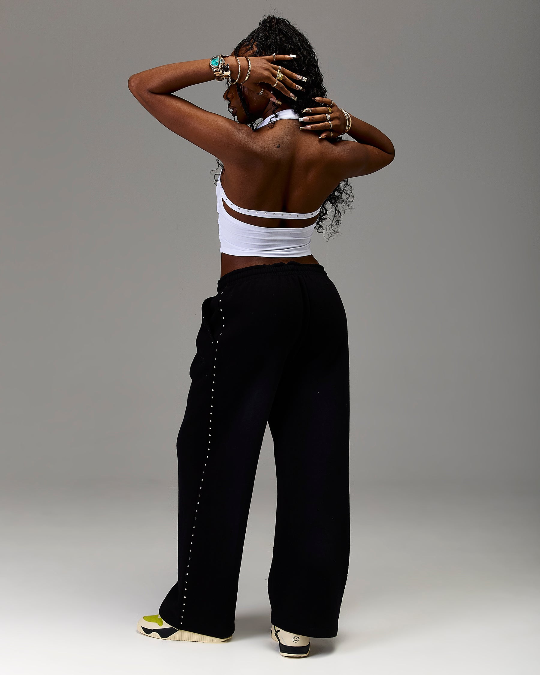 The Winner's Circle Aspen Gothic Halter Top - White