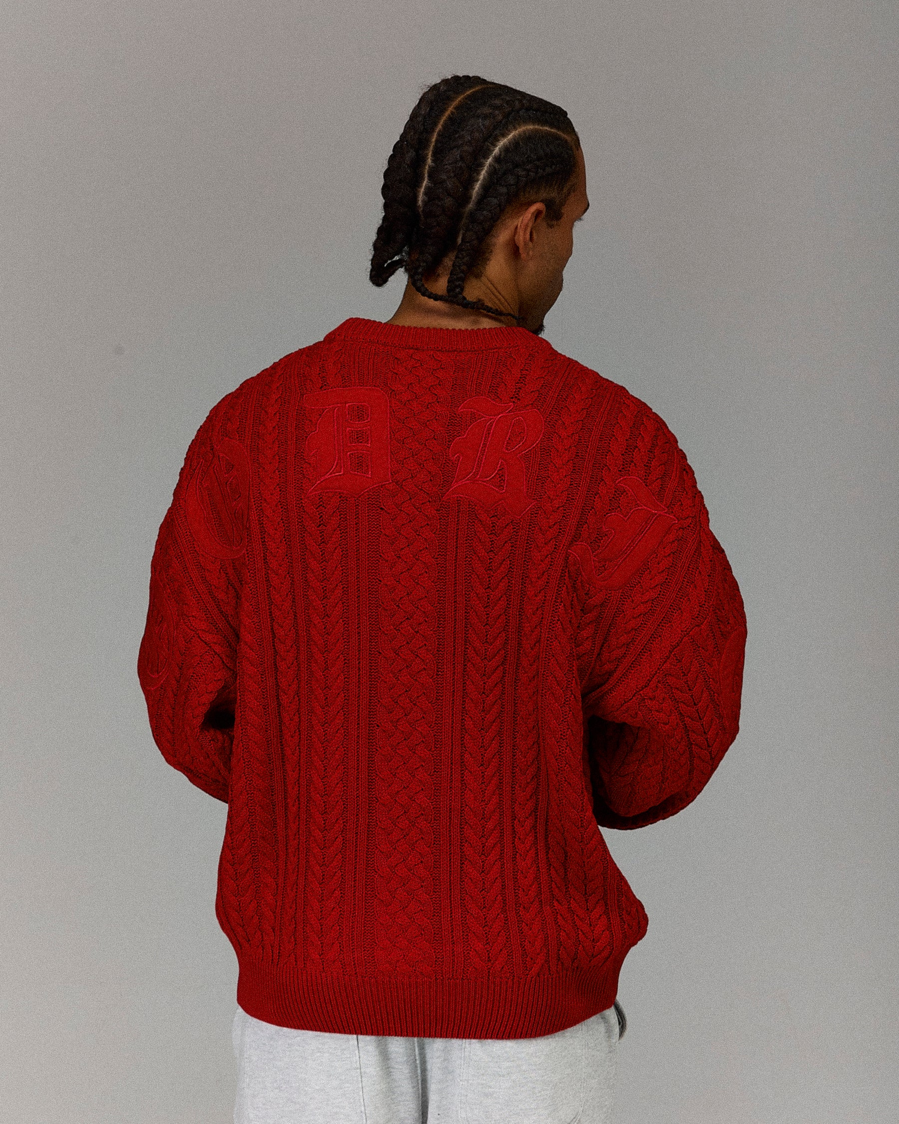 The Winner's Circle Knitwear Sweater - Fiery Red