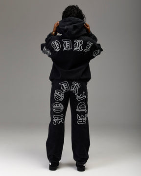 The Winner's Circle Denim Trousers - Black/White