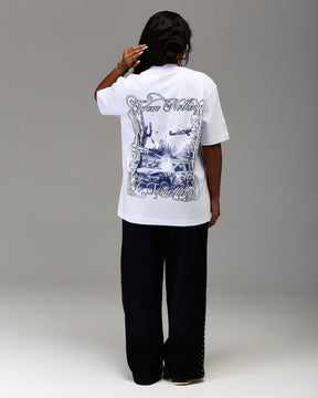 The Winner's Circle Oversized T-Shirt - White/Blue