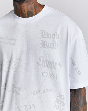 Chroma Oversized T-Shirt - White/Grey