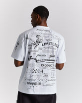 Dark Oversized T-Shirt - White/Black