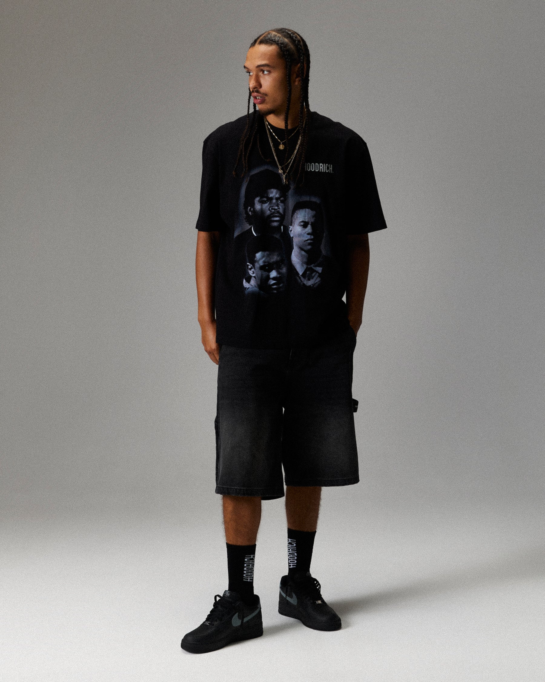 Heritage Boyz N The Hood T-Shirt - Black/Grey