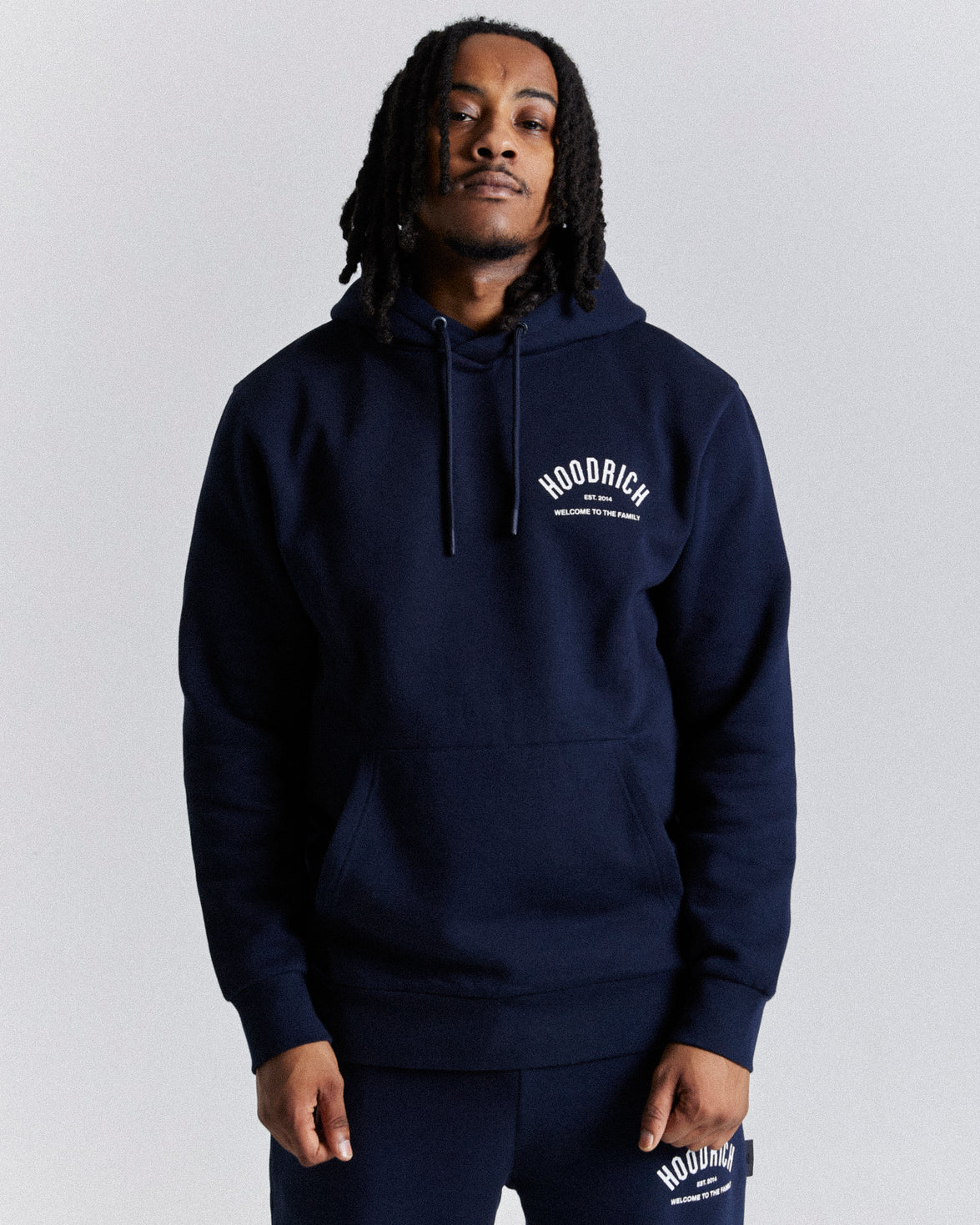 Volcano Hoodie - Navy/White