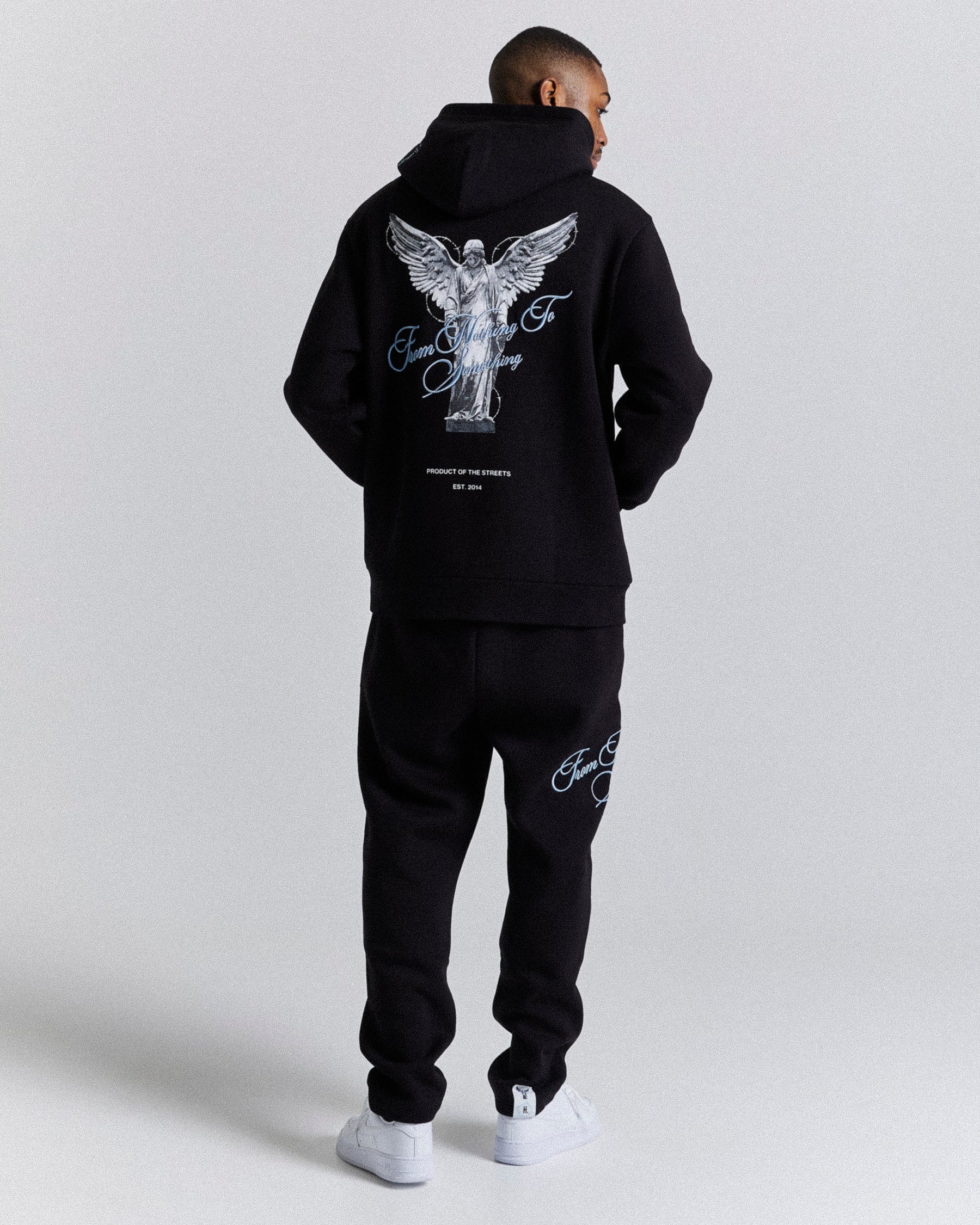 Vital Hoodie - Black/White/Blue