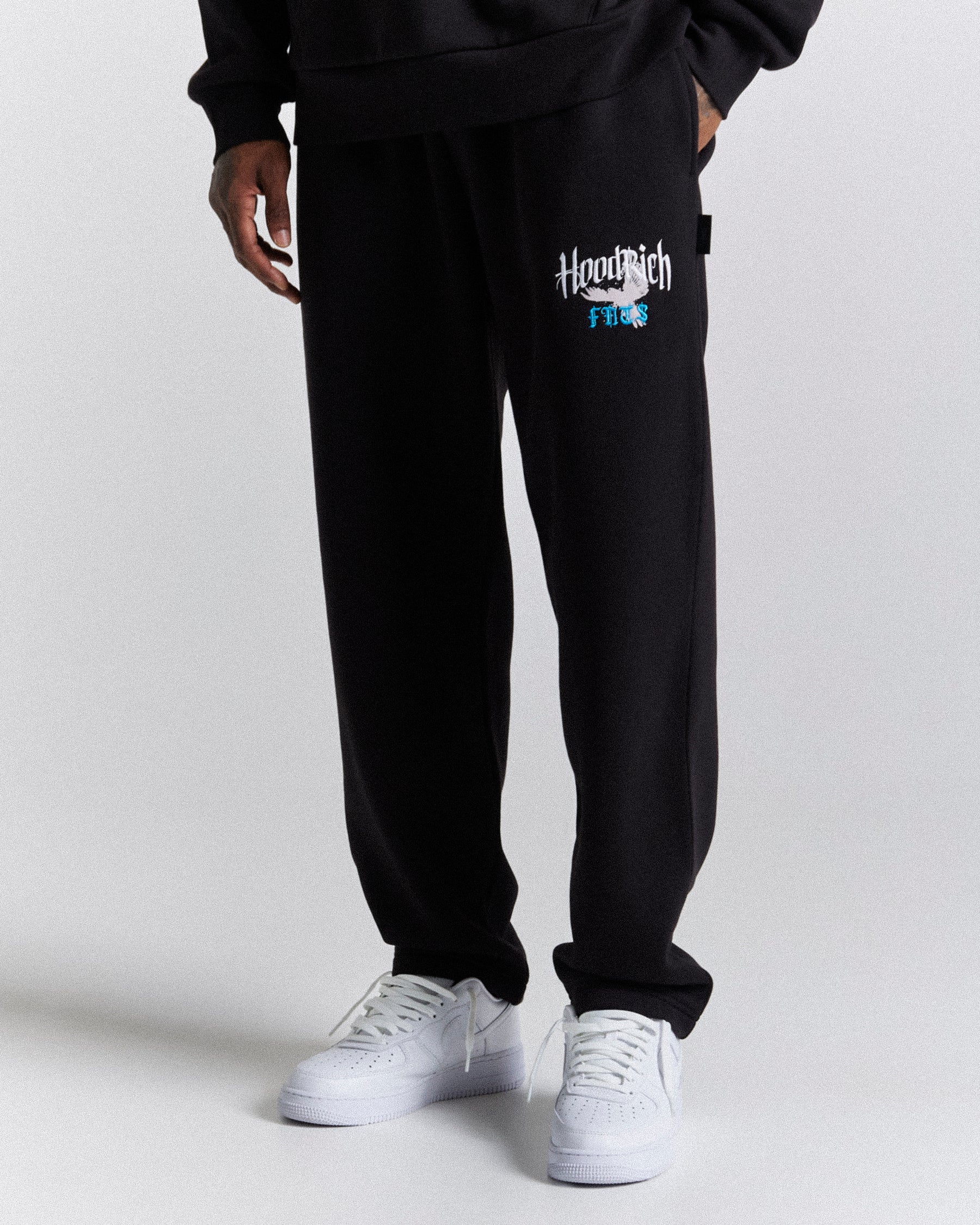 Rise Joggers - Black/White/Blue