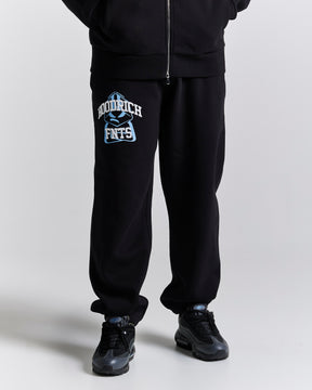 Obscure Oversized Joggers - Black/White/Blue