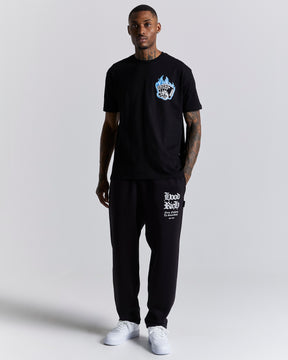 Luck T-Shirt - Black/White/Blue