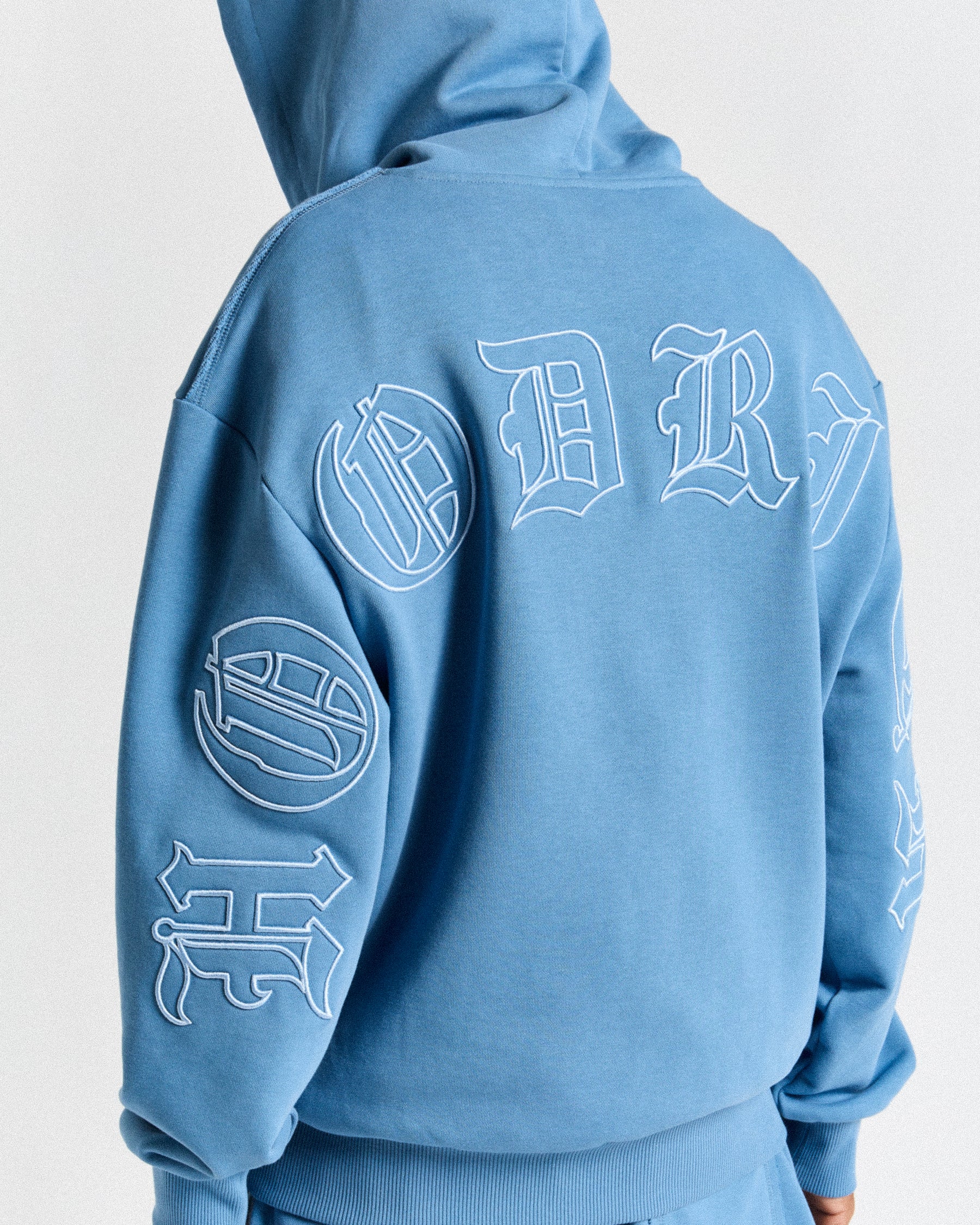 Helix Oversized Hoodie - Blue